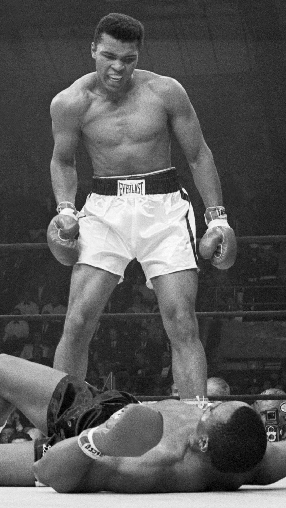 Muhammad Ali: Sonny Liston, He fought Joe Frazier for the second time on January 28, 1974. 1080x1920 Full HD Wallpaper.