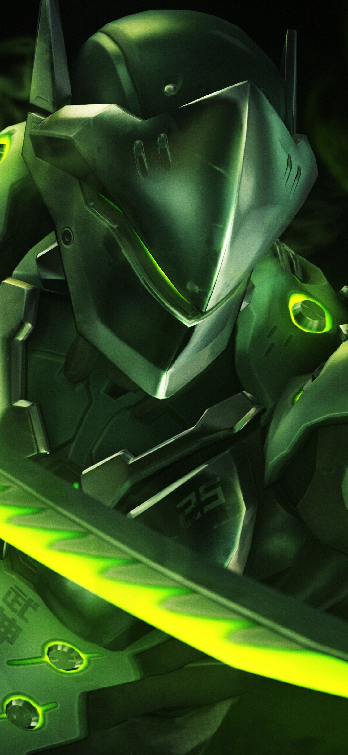 Genji: Overwatch, The fourth playable Overwatch character in Heroes of the Storm. 1130x2440 HD Wallpaper.
