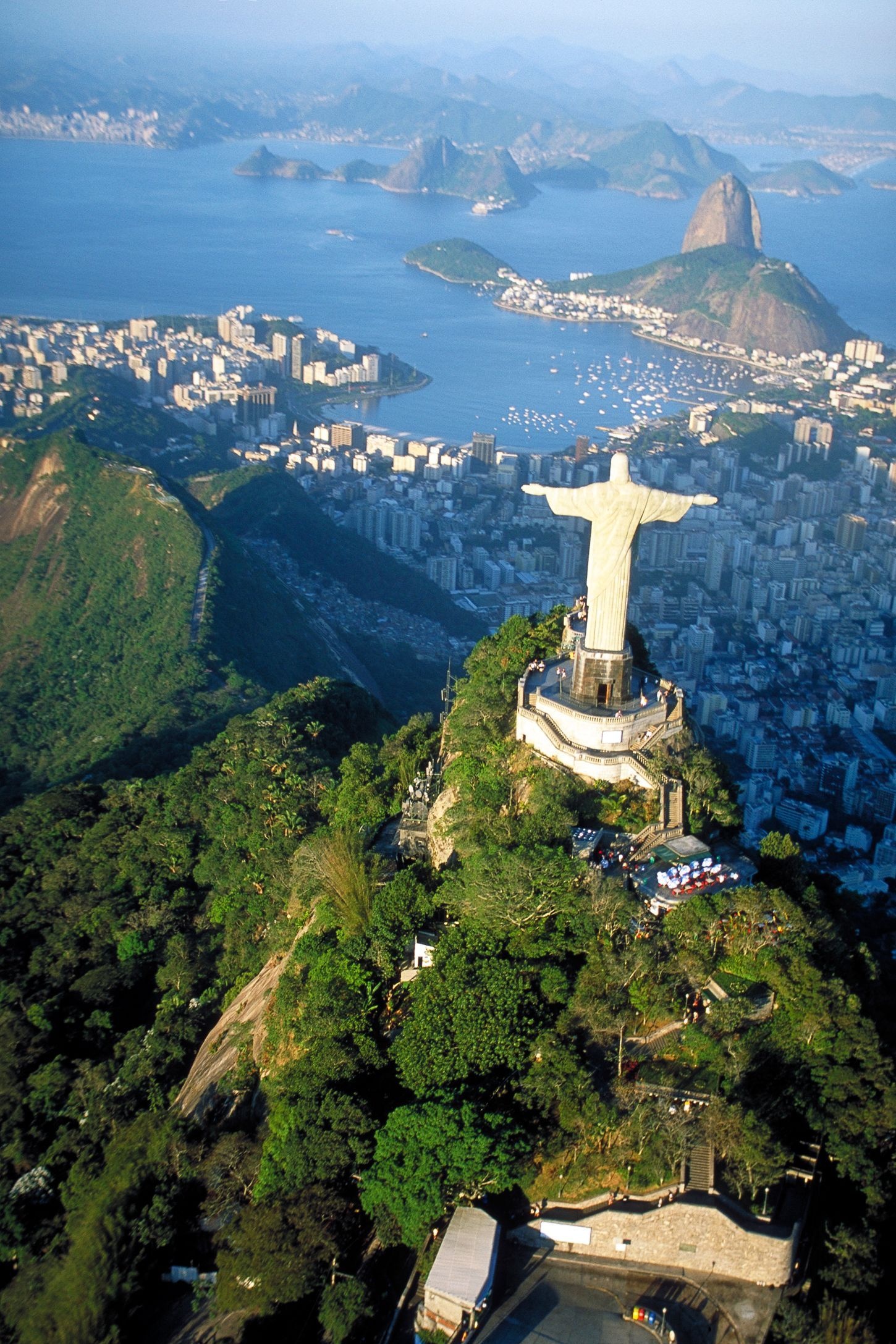 Corcovado Mountain, Christ the Redeemer wallpapers, Scenic backgrounds, 1450x2180 HD Phone