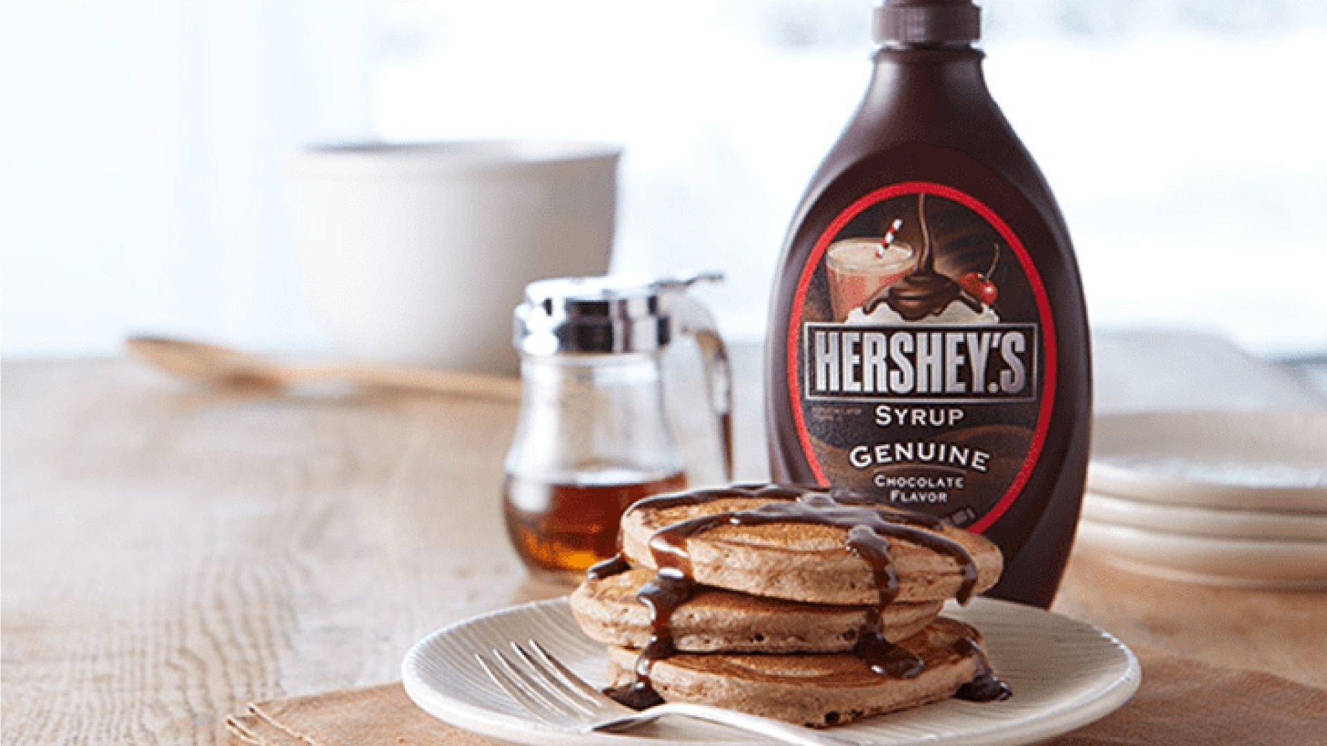 Hershey's chocolate syrup, Dessert topping, Rich and sweet, Delicious condiment, 1920x1080 Full HD Desktop