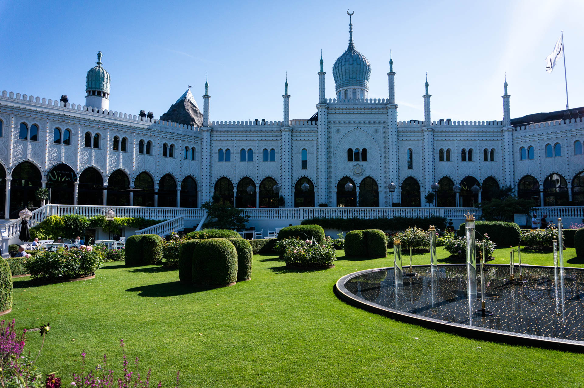 Tivoli Gardens, Danish landmark, Home of Rutschebanen coaster, Park guide's pride, 1920x1280 HD Desktop