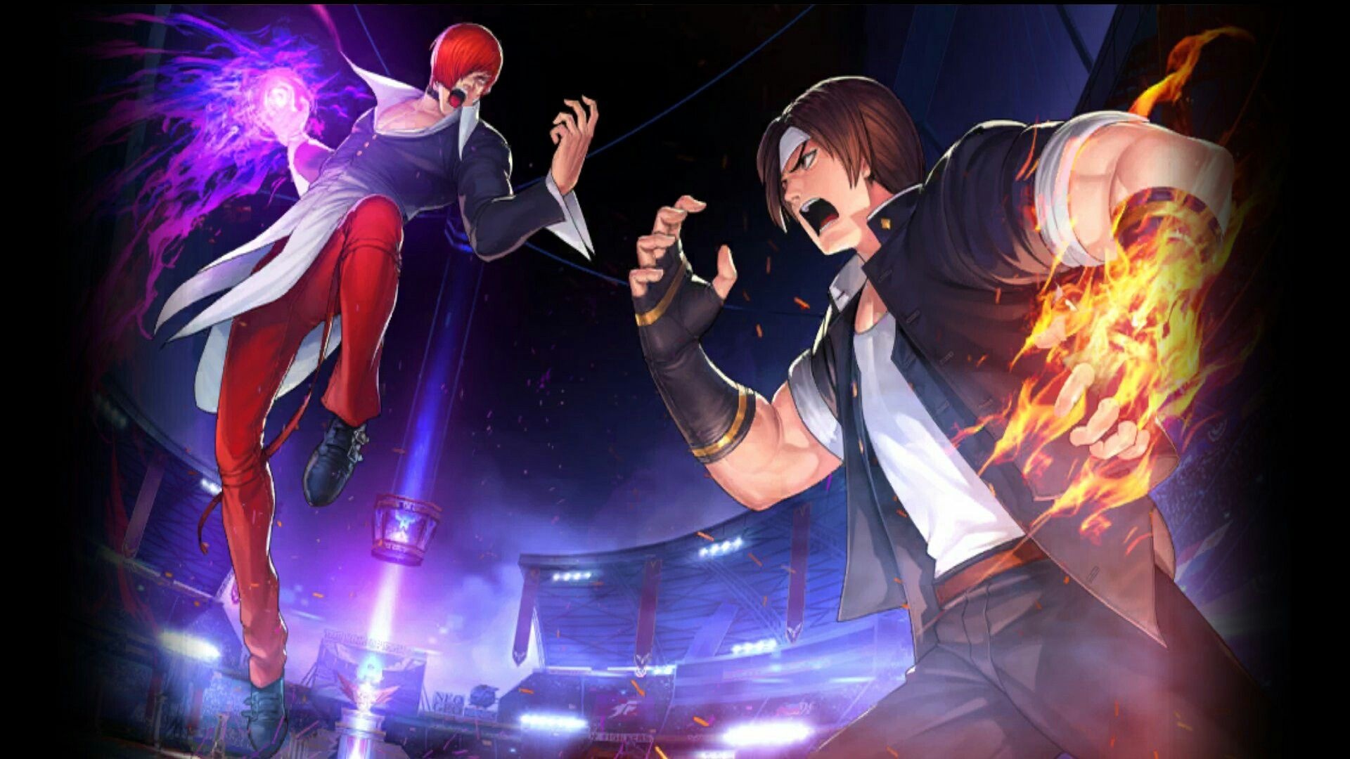 Iori Yagami, Gaming character, KOF SNK collection, King of Fighters, 1920x1080 Full HD Desktop