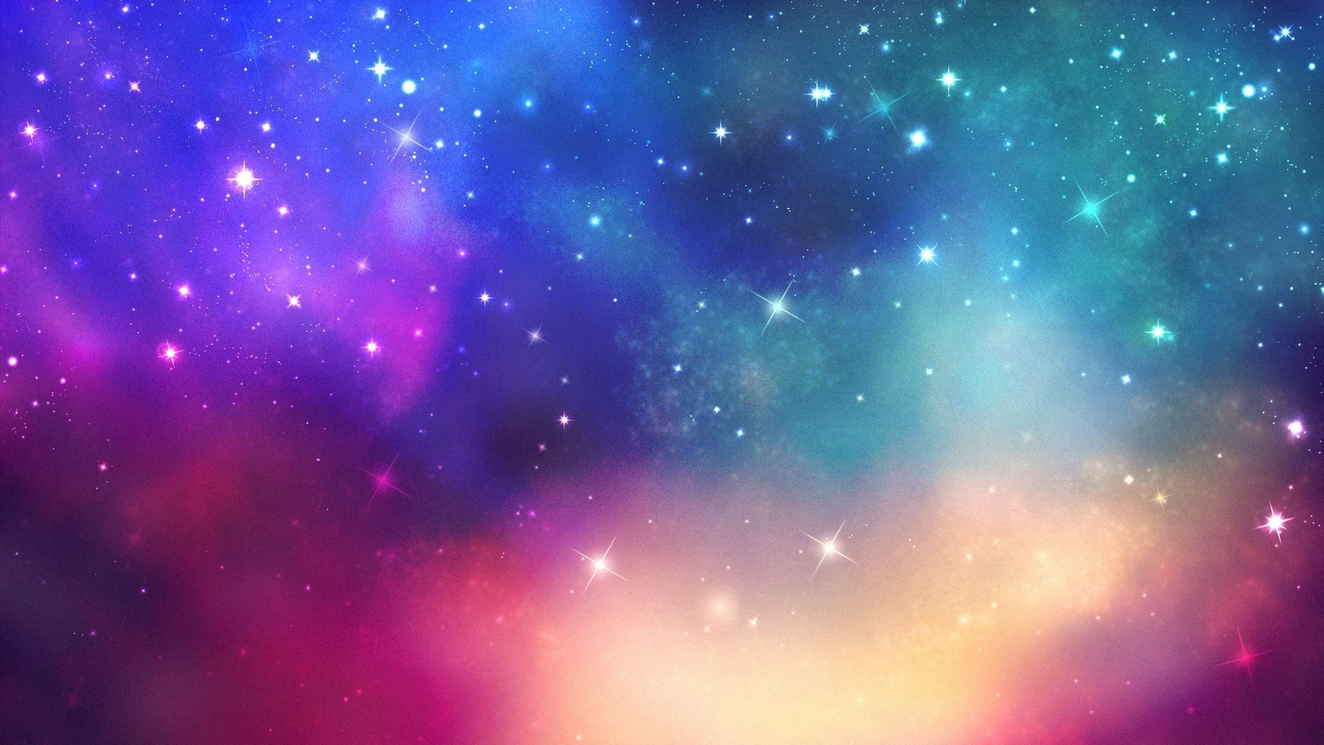 Galaxy theme wallpaper, Cosmic inspiration, Enchanting visuals, Mystical atmosphere, 1920x1080 Full HD Desktop