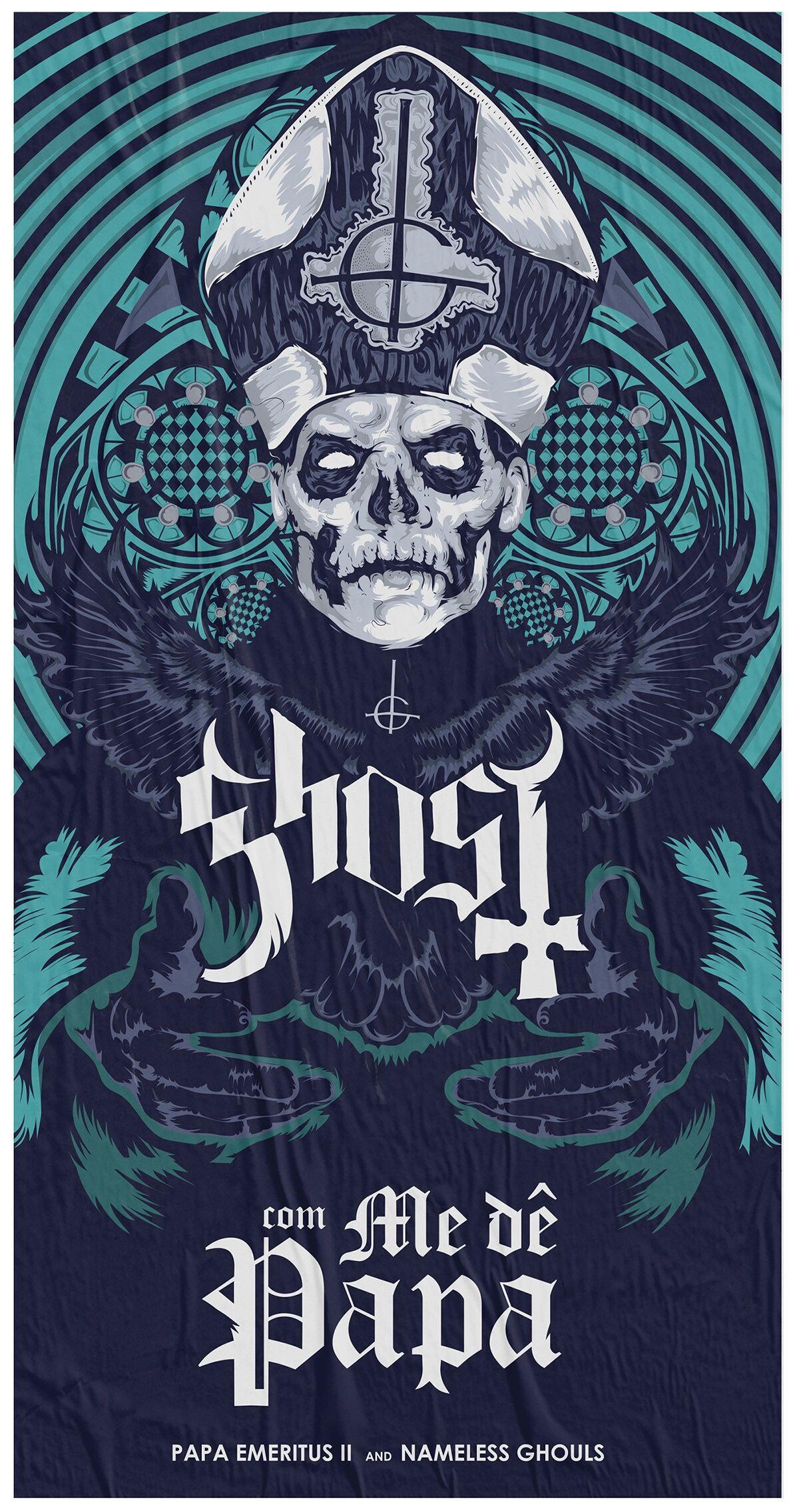 Ghost band, Wallpaper options, Ghostly visuals, Band artwork, 1200x2280 HD Phone