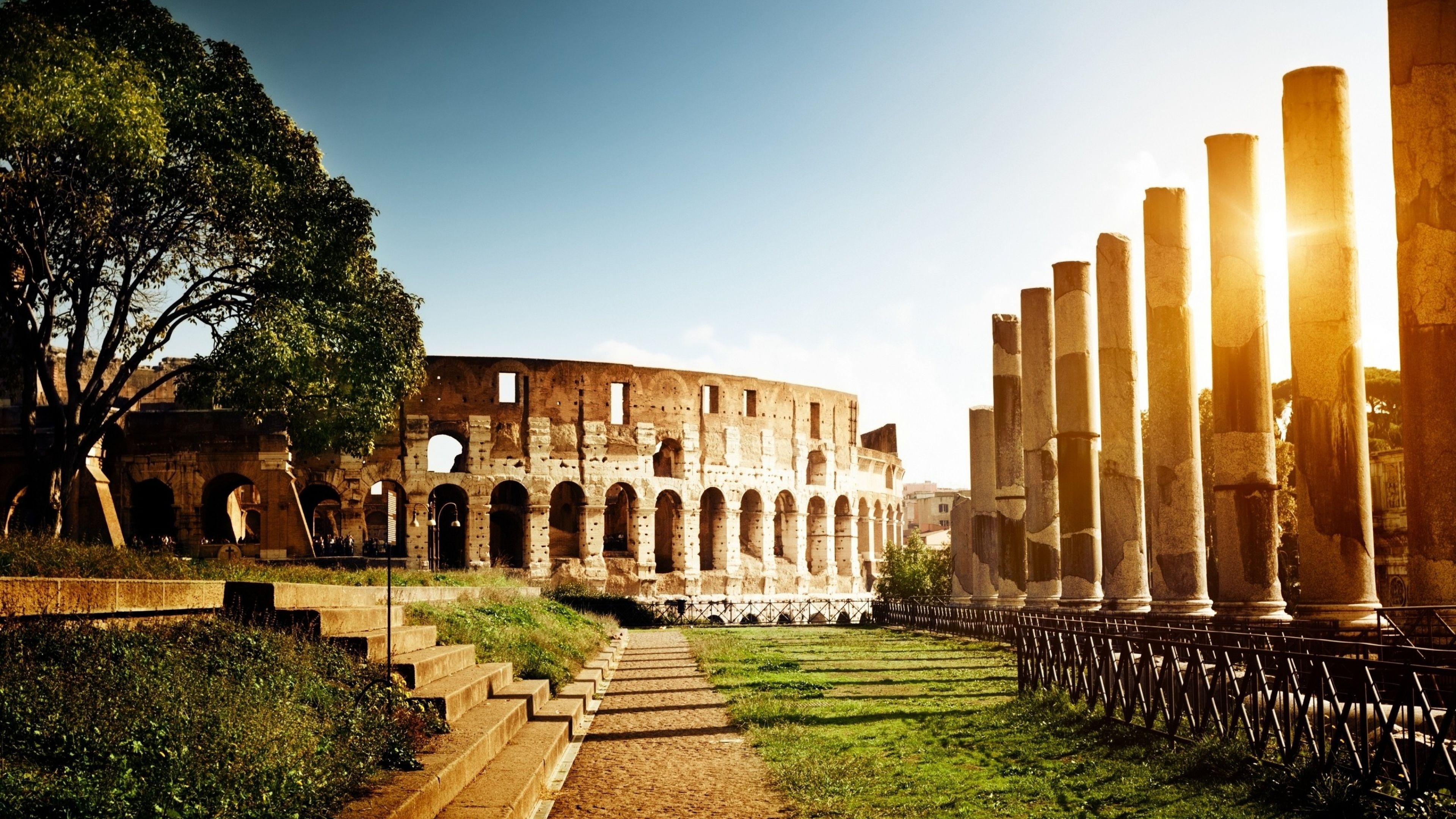 Colosseum Rome wallpapers, Stunning backgrounds, Architectural wonder, Historical treasure, 3840x2160 4K Desktop