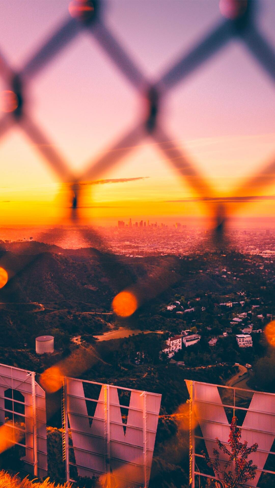 Hollywood Sign: The landmark is on the southern slope of Mount Lee in Griffith Park. 1080x1920 Full HD Wallpaper.