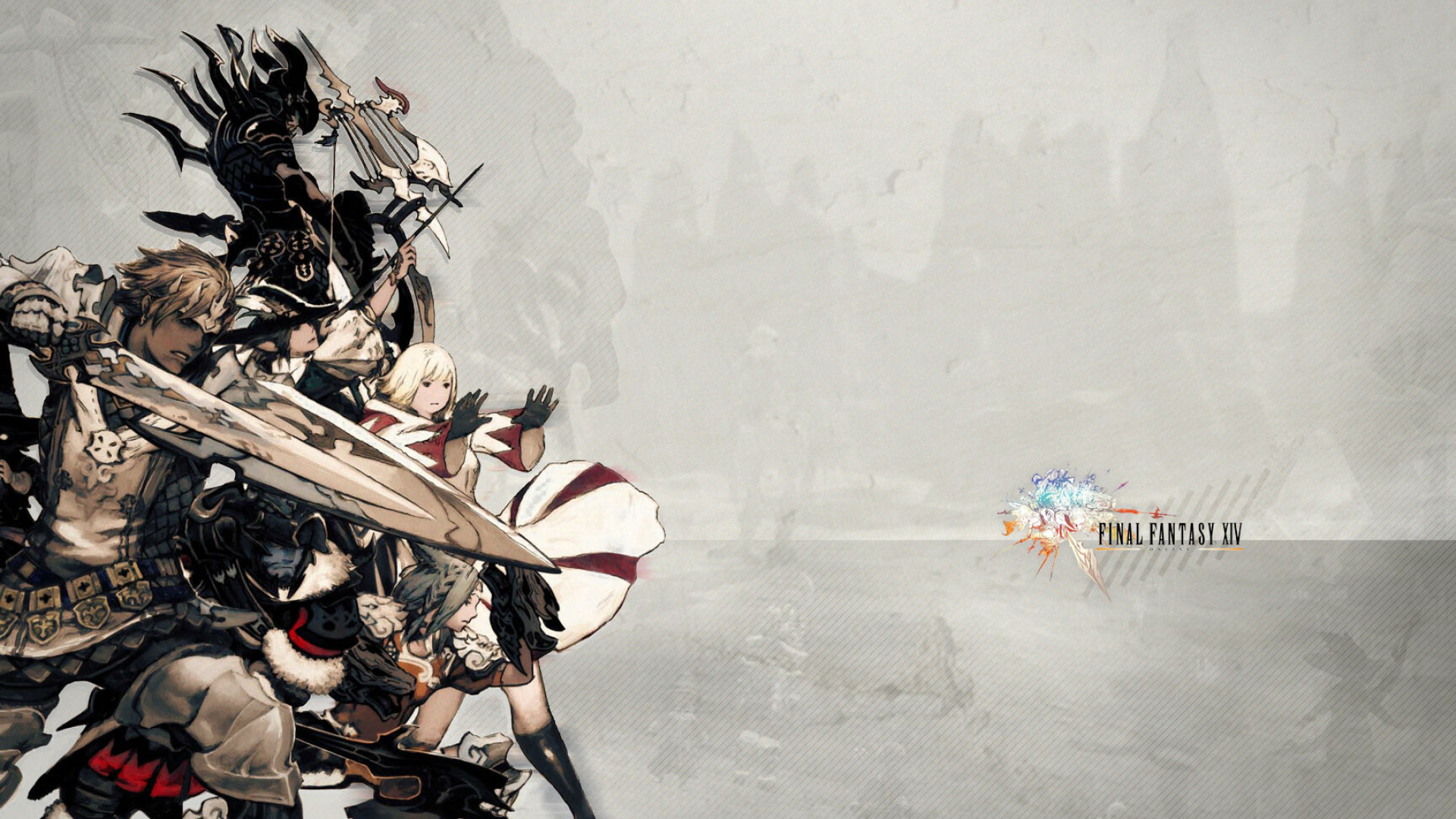 Final Fantasy XIV: A massively multiplayer online role-playing game, The realm of Eorzea. 1920x1080 Full HD Background.