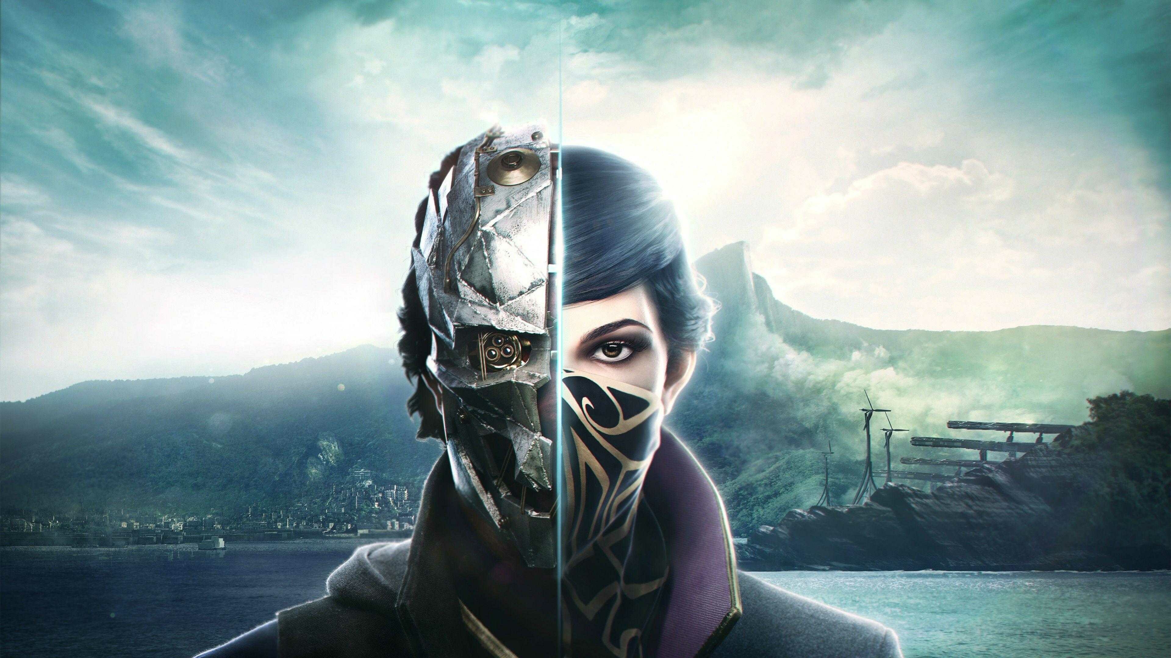Dishonored: A lead protagonist in the sequel, Emily Kaldwin. 3840x2160 4K Background.