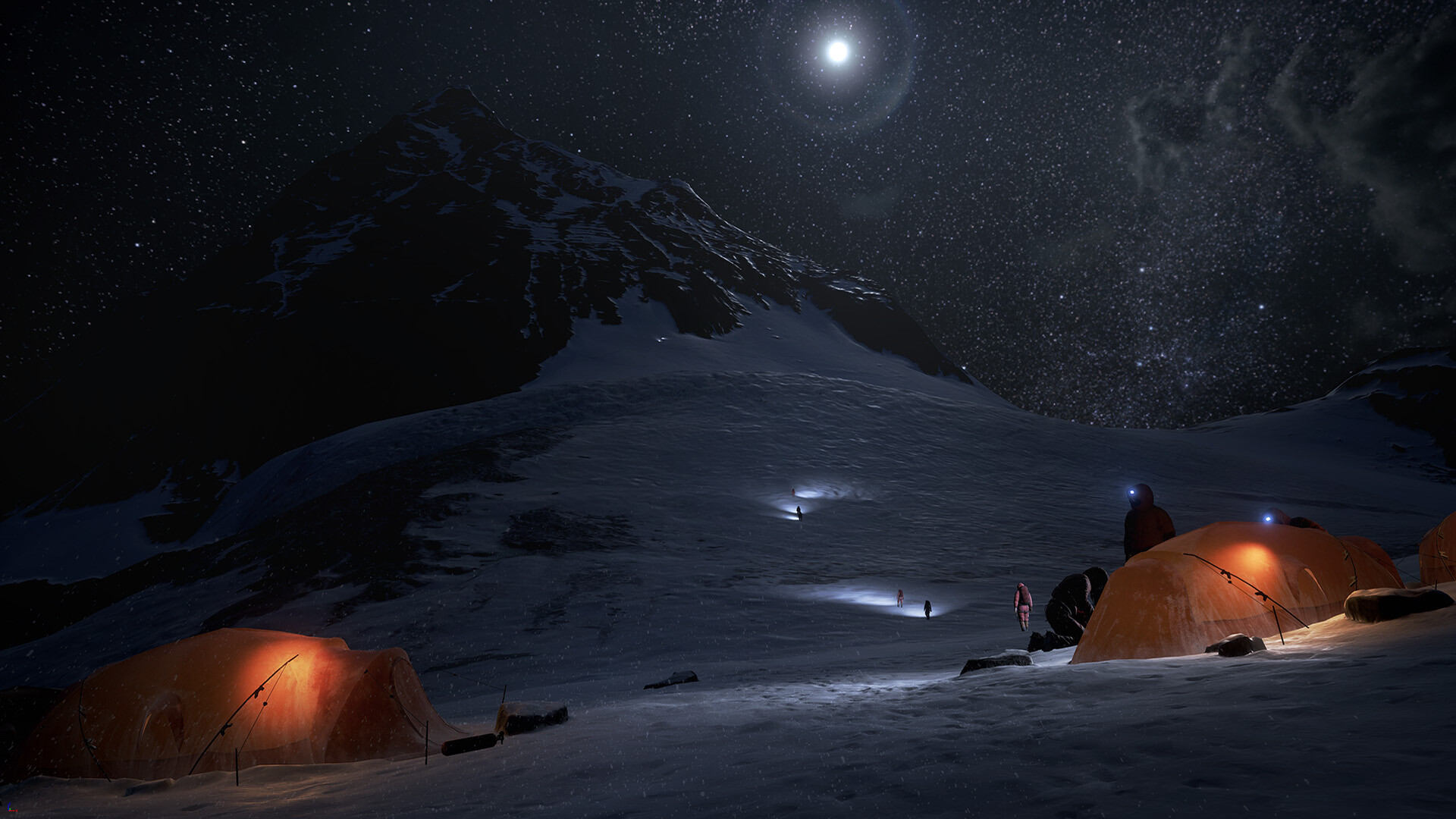 Everest (Movie 2015): Himalayas VR, Adventure film by Icelandic director Baltazar Kormakur. 1920x1080 Full HD Background.