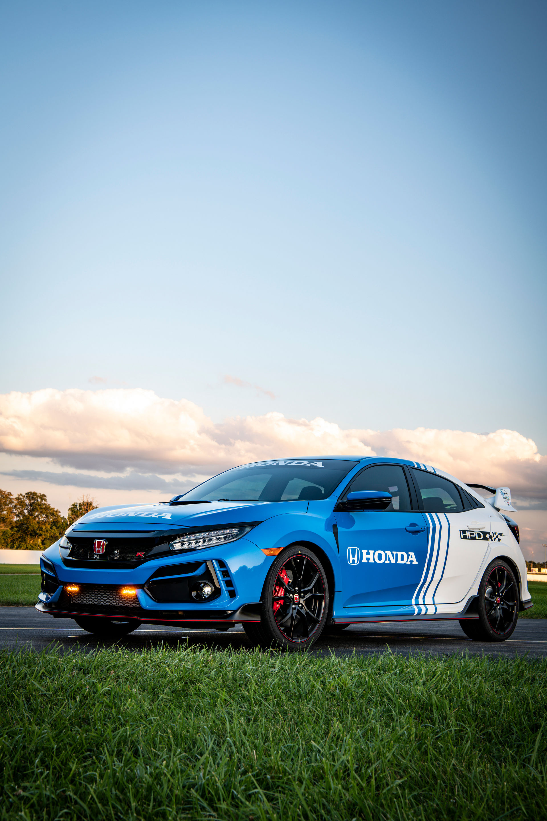 Honda Civic Type R, Pace car front three-quarter view, Phone wallpapers, Speed and style, 1920x2880 HD Phone
