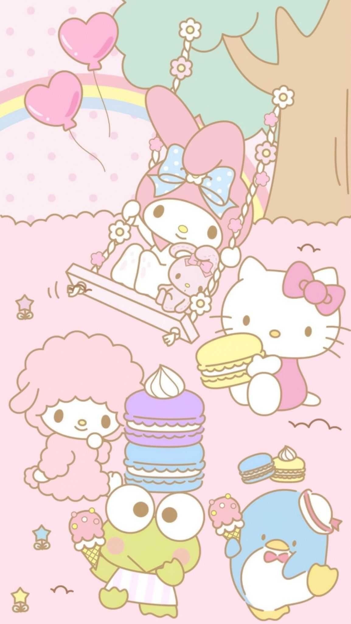 Hello Kitty and Friends, HD Sanrio wallpaper, Wptunnel, 1160x2050 HD Phone
