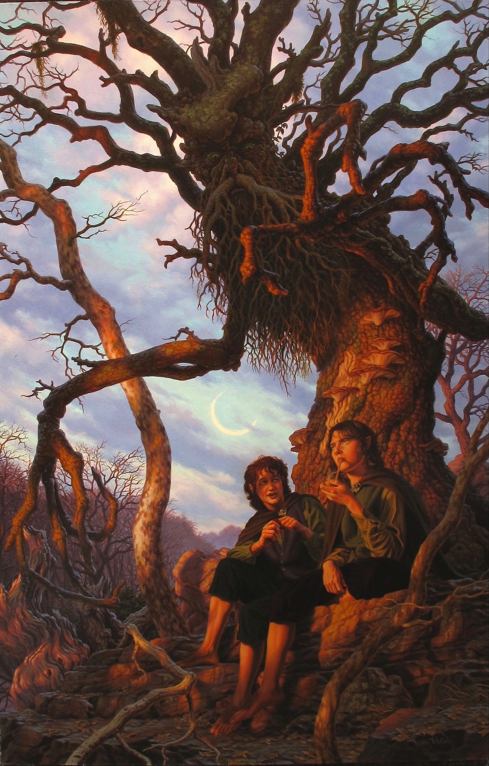 Treebeard: Met Merry Brandybuck and Pippin Took in The Two Towers. 1600x2500 HD Background.