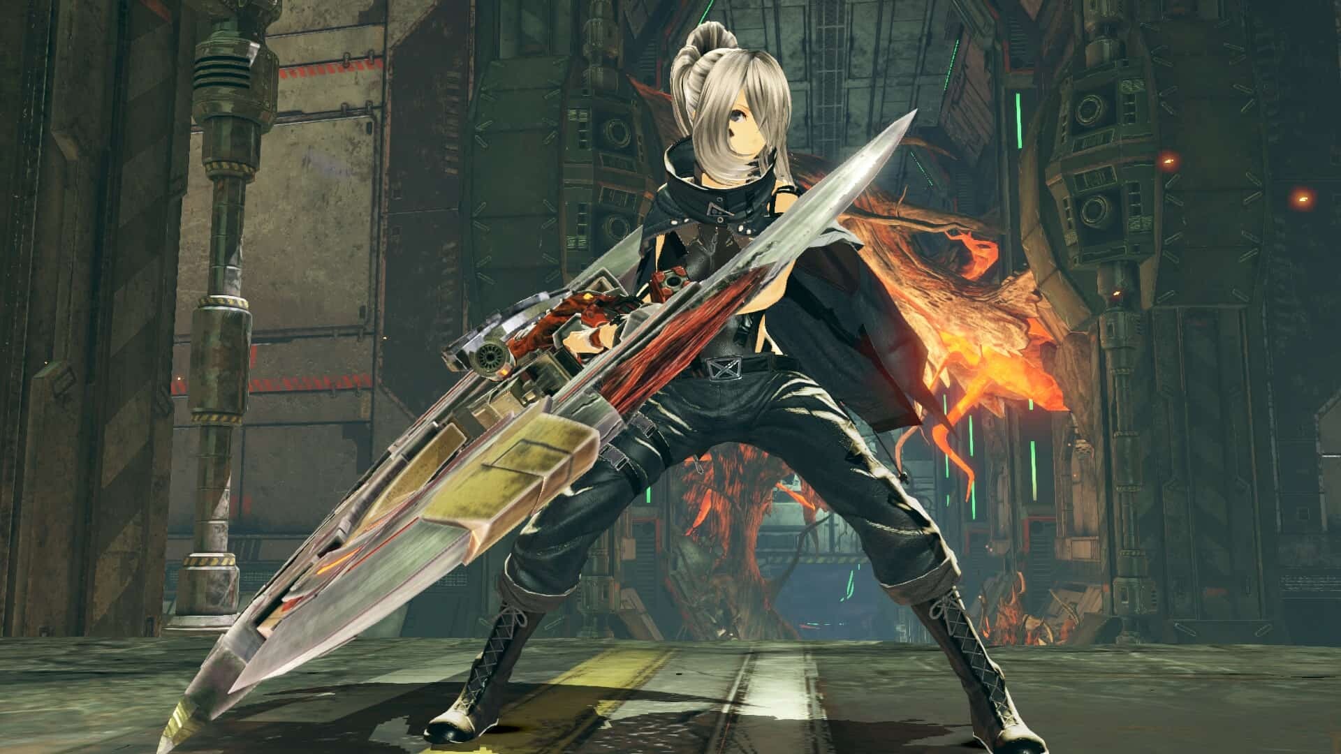 God Eater (Game): A sci-fi action role-playing series developed by Shift and published by Bandai Namco Entertainment. 1920x1080 Full HD Background.