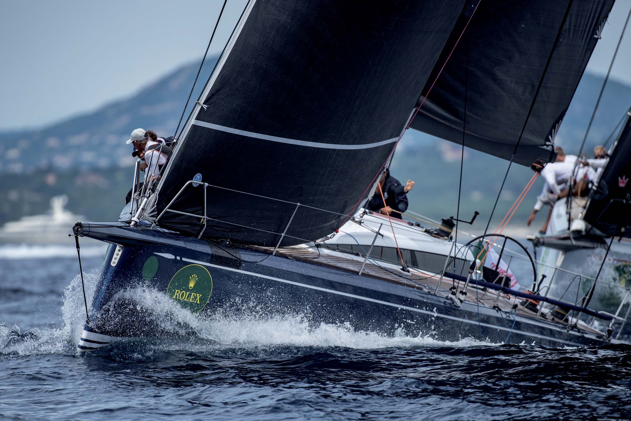 Yacht Racing: ClubSwan 50, Nautor's Swan, Sailboat, A sailing sport, Sailboat contesting. 2400x1610 HD Background.