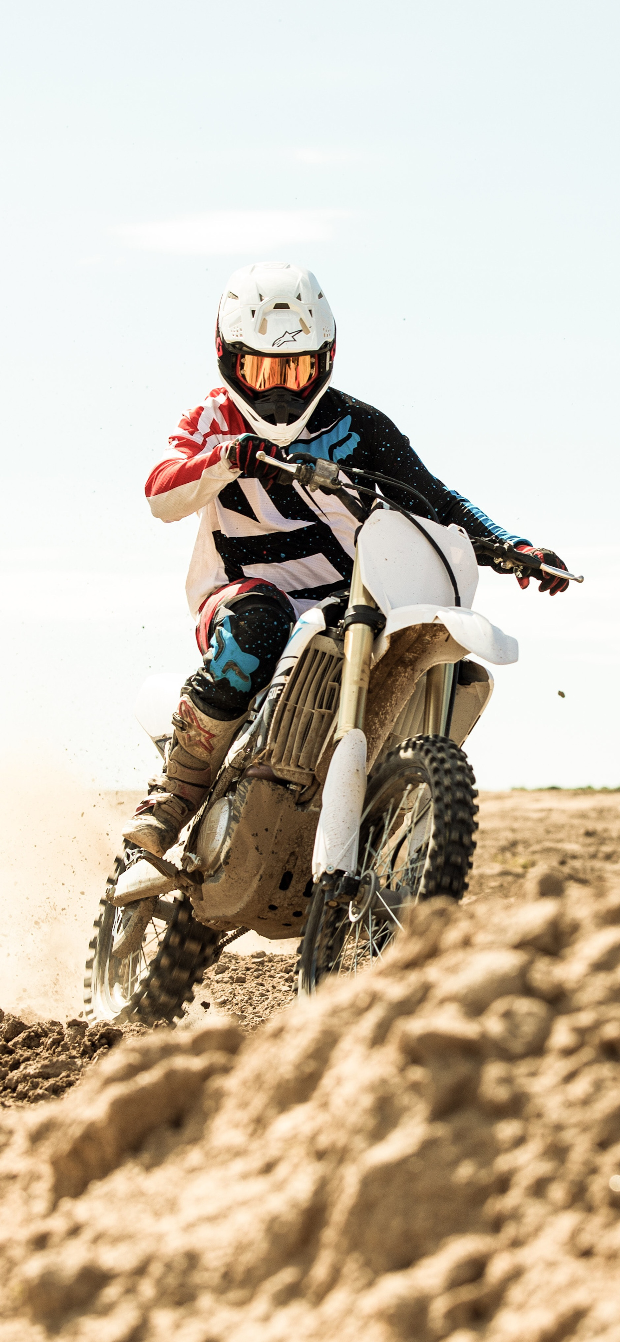 Motocross: Supercross, Riding Between The Rocks, Motorcycling. 1250x2690 HD Wallpaper.