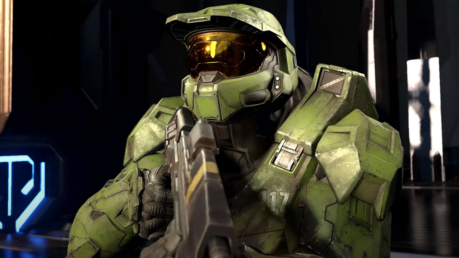 Master Chief in Halo TV series, Game faithful armor, IGN reveal, Intriguing image, 1920x1080 Full HD Desktop