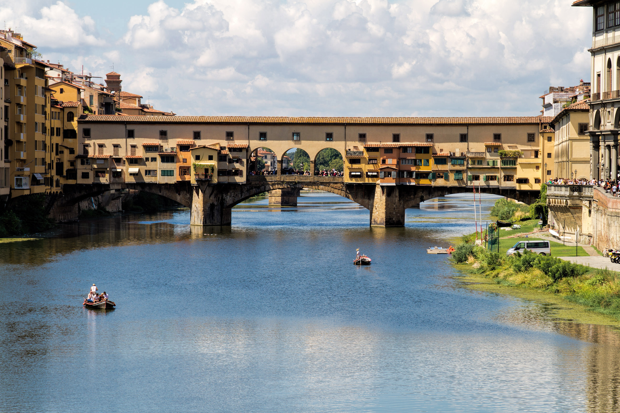 Mittelalterliche Ponte Vecchio in Florenz, 2600x1740 HD Desktop