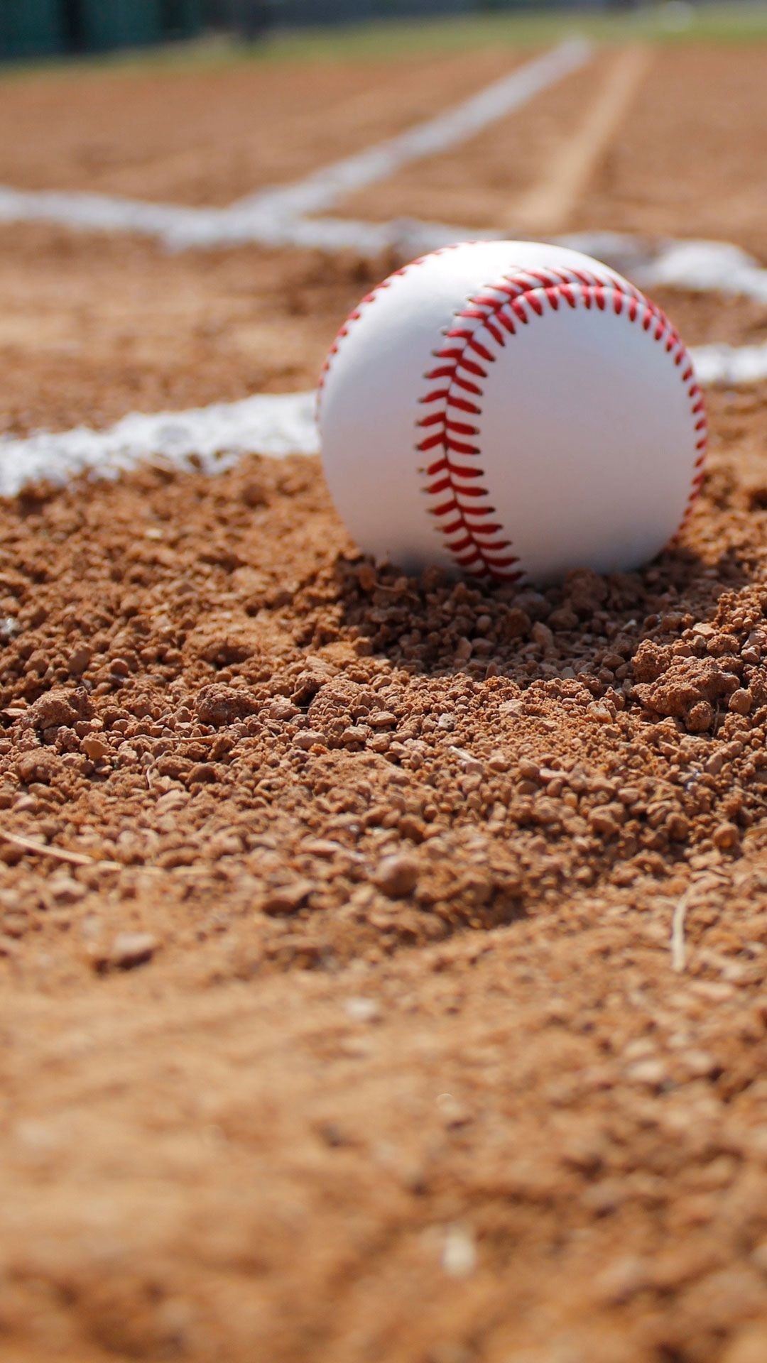 Softball: Similar-to-baseball game played with a larger ball, A bat-and-ball game. 1080x1920 Full HD Background.