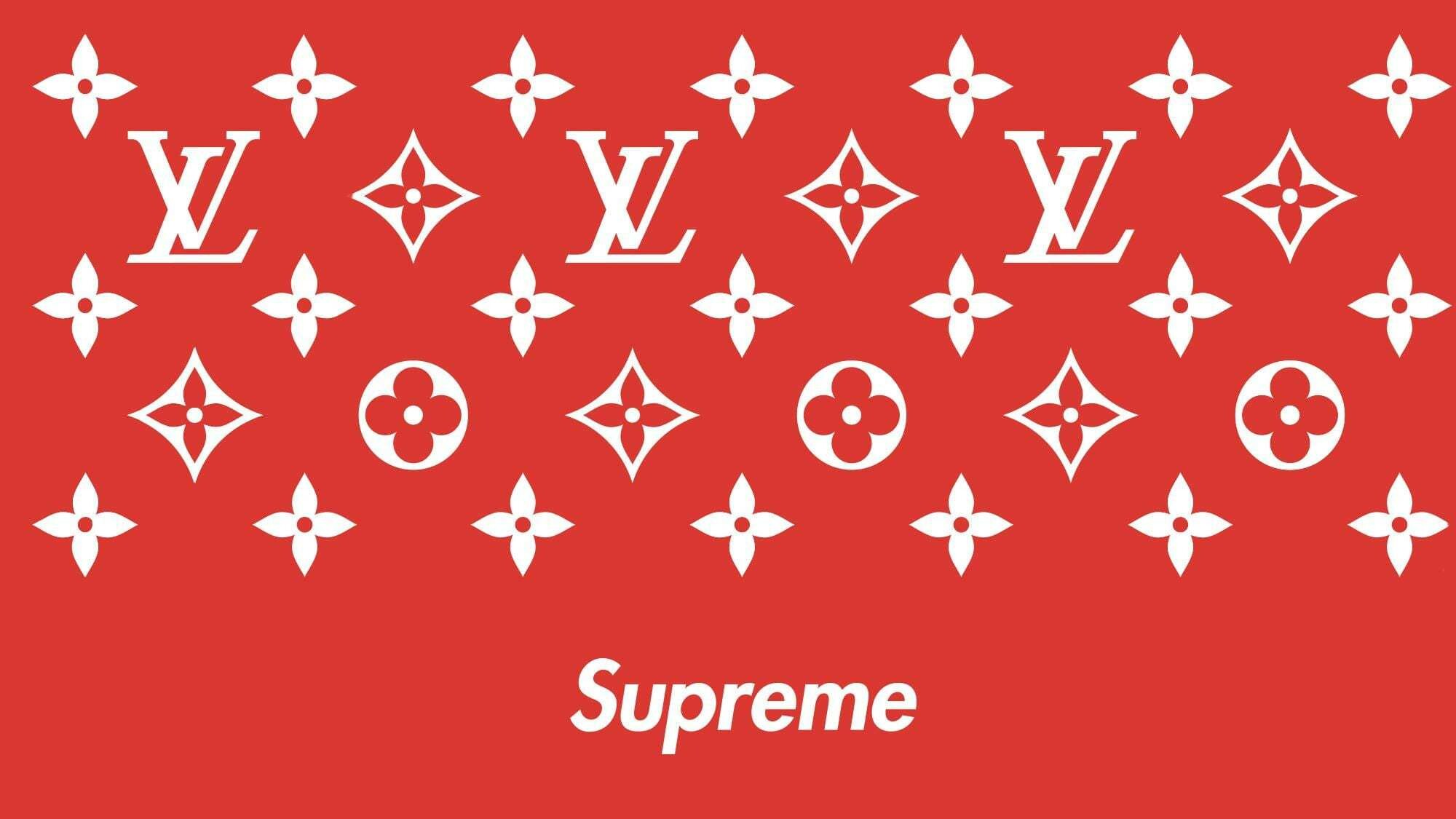 Louis Vuitton: Supreme, 1987 saw the creation of LVMH, Logo. 2000x1130 HD Wallpaper.