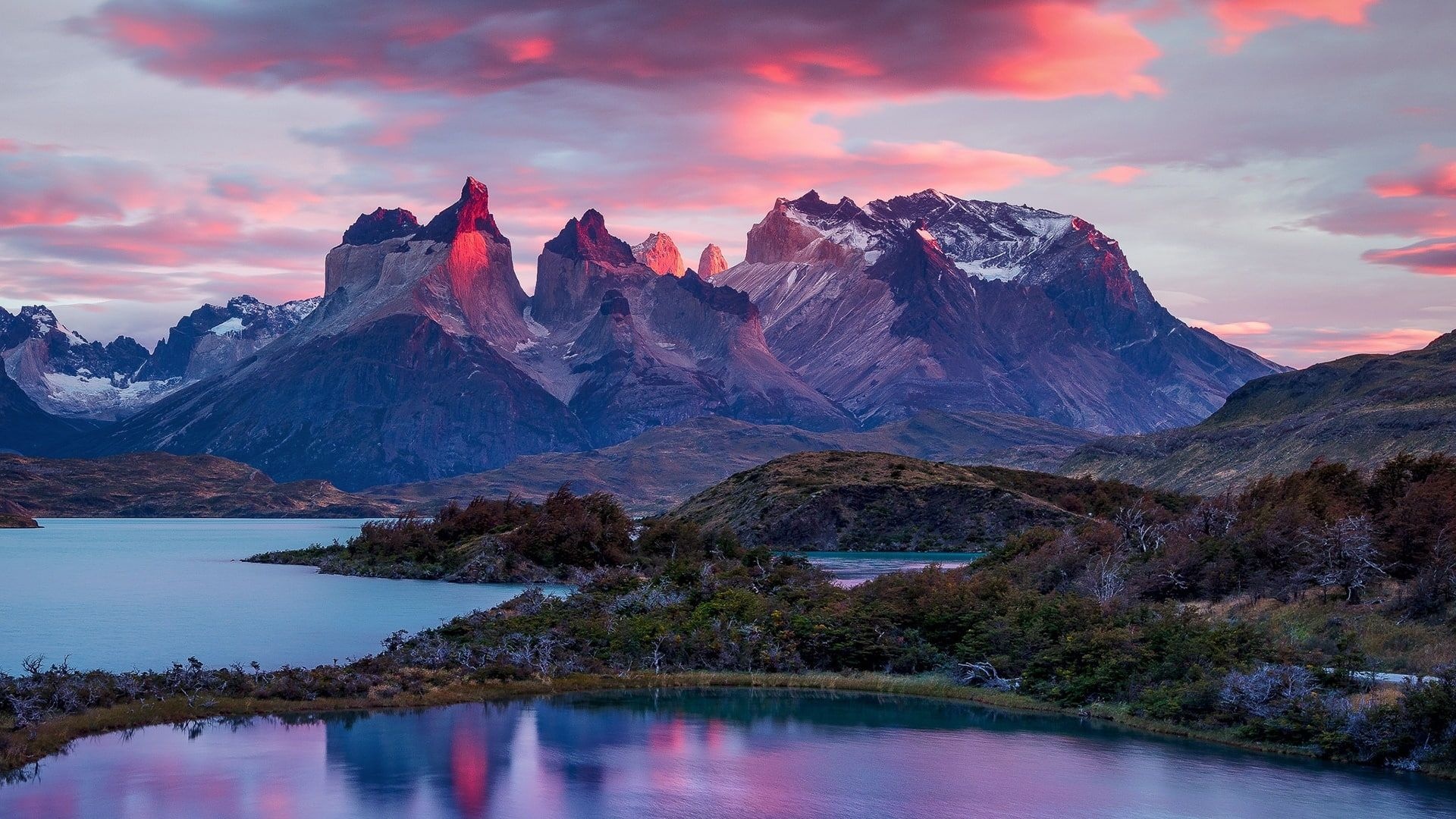 Atemberaubende Ansichten von Torres Del Paine, 1920x1080 Full HD Desktop