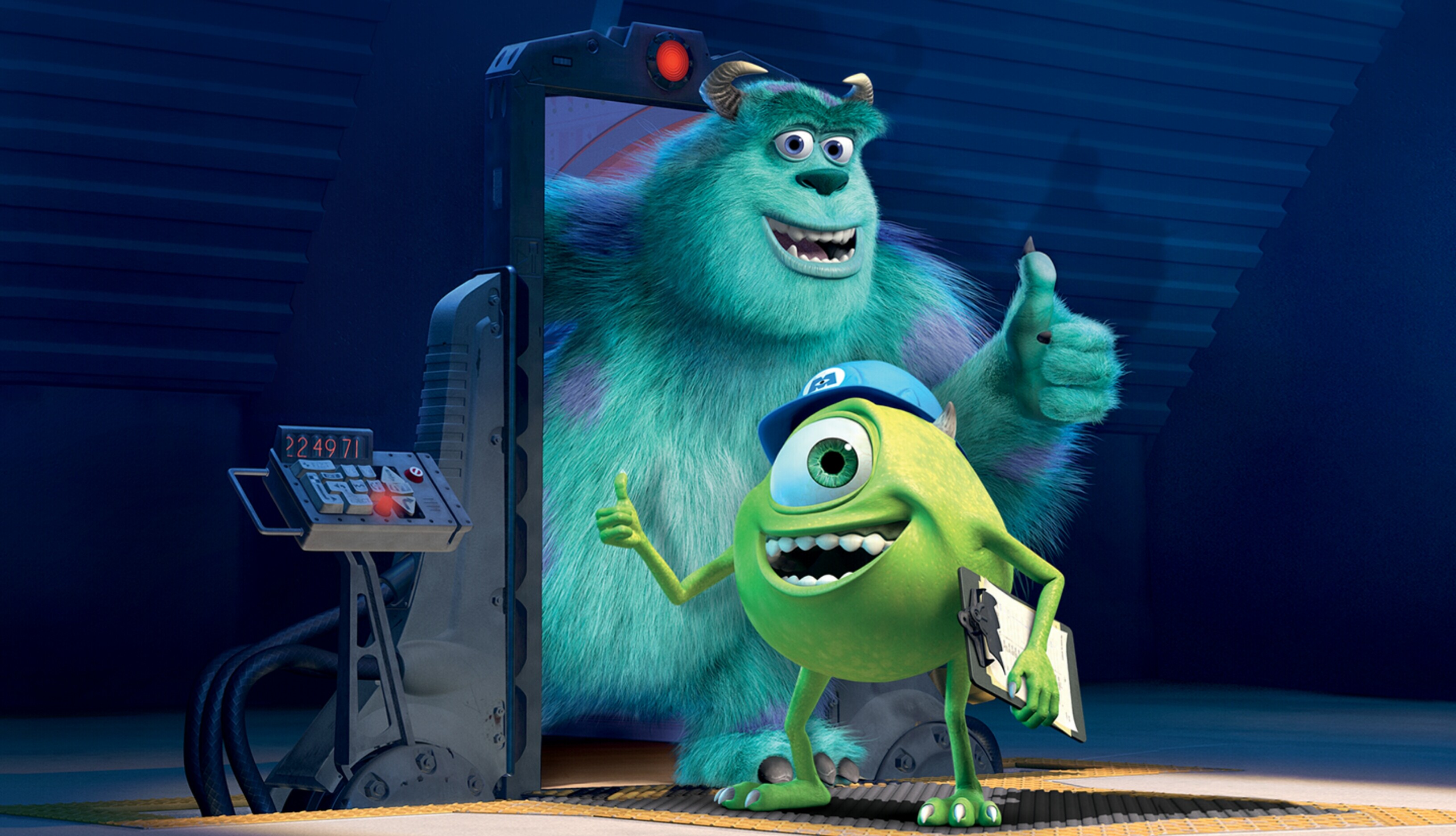 Monsters, Inc.: Sullivan, Mike, Fictional characters. 3270x1880 HD Background.