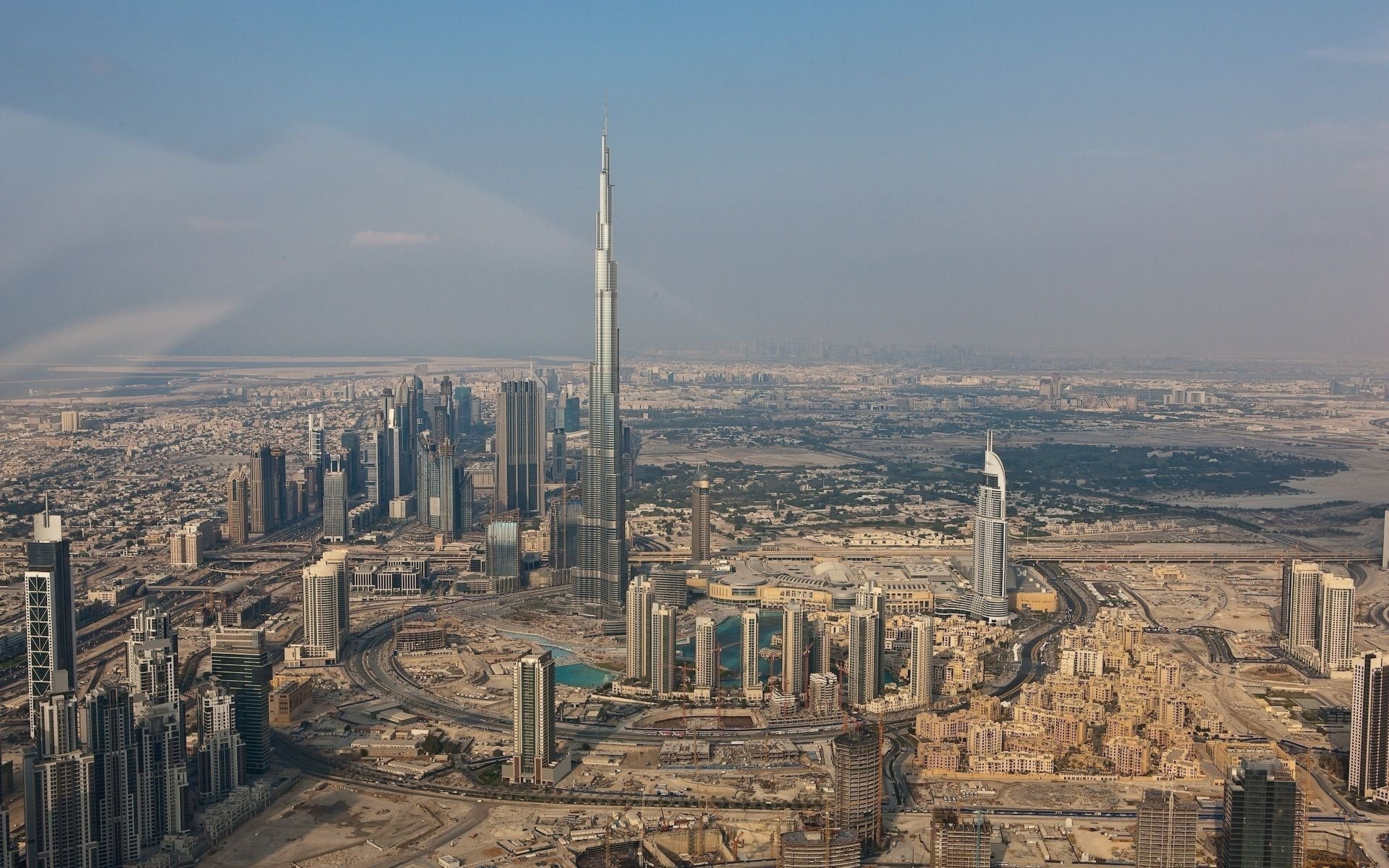 Burj Khalifa, Tallest in the world, UAE's fascination, Ultra HD wallpapers, 3460x2160 HD Desktop