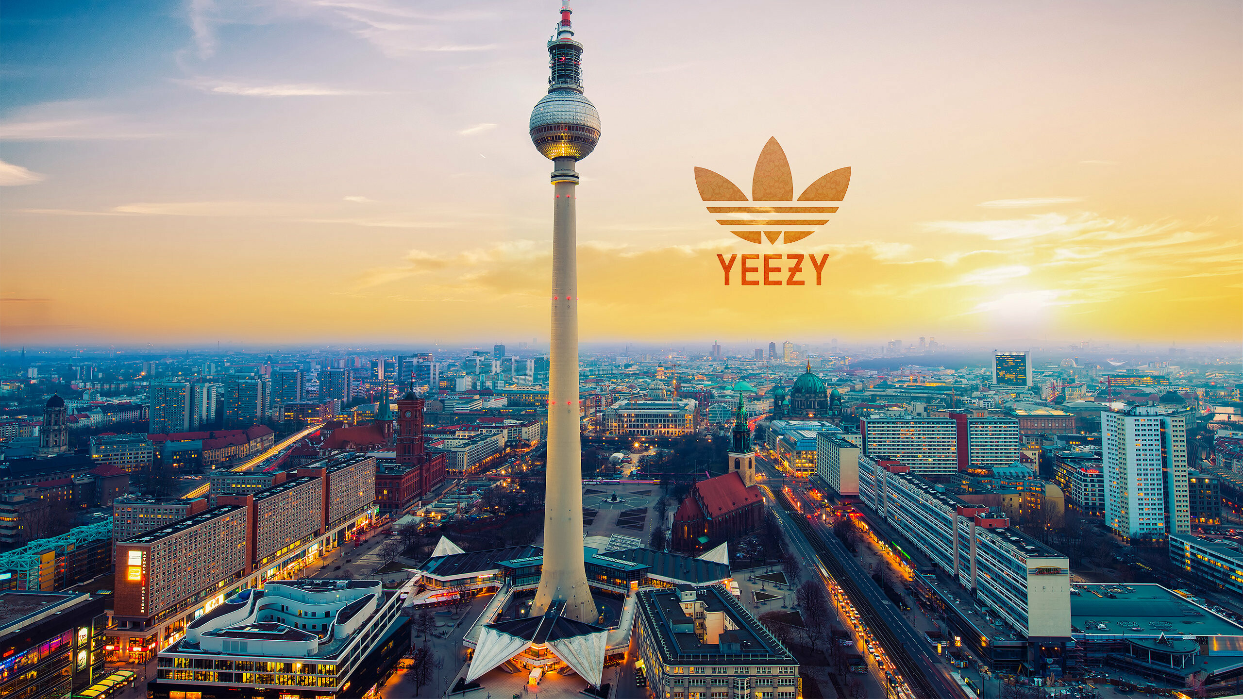 Yeezy: The Adidas and Kanye West collaboration officially debuted in February 2015. 2560x1440 HD Wallpaper.