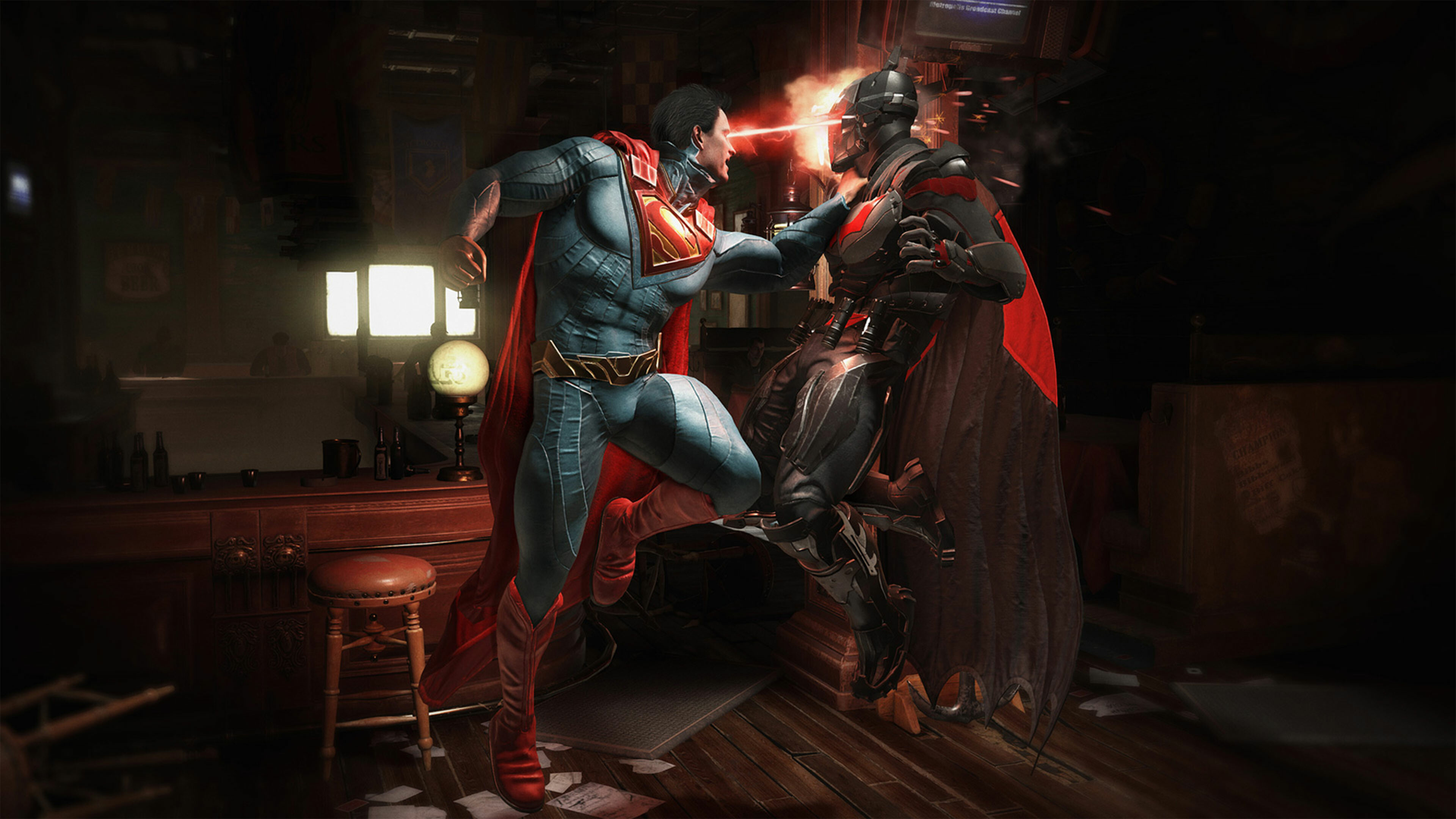 Injustice: The game featuring characters from the DC Comics universe. 3840x2160 4K Wallpaper.