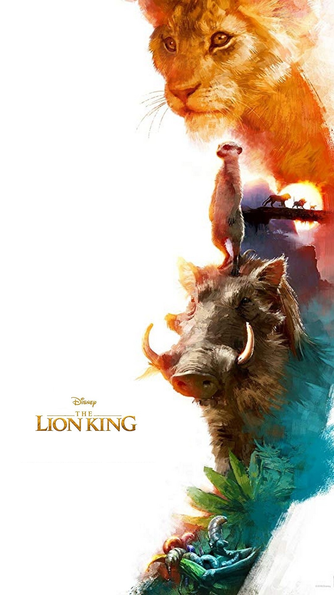 The Lion King: A photoreal animated adaptation of the 1994 Disney feature. 1080x1920 Full HD Background.
