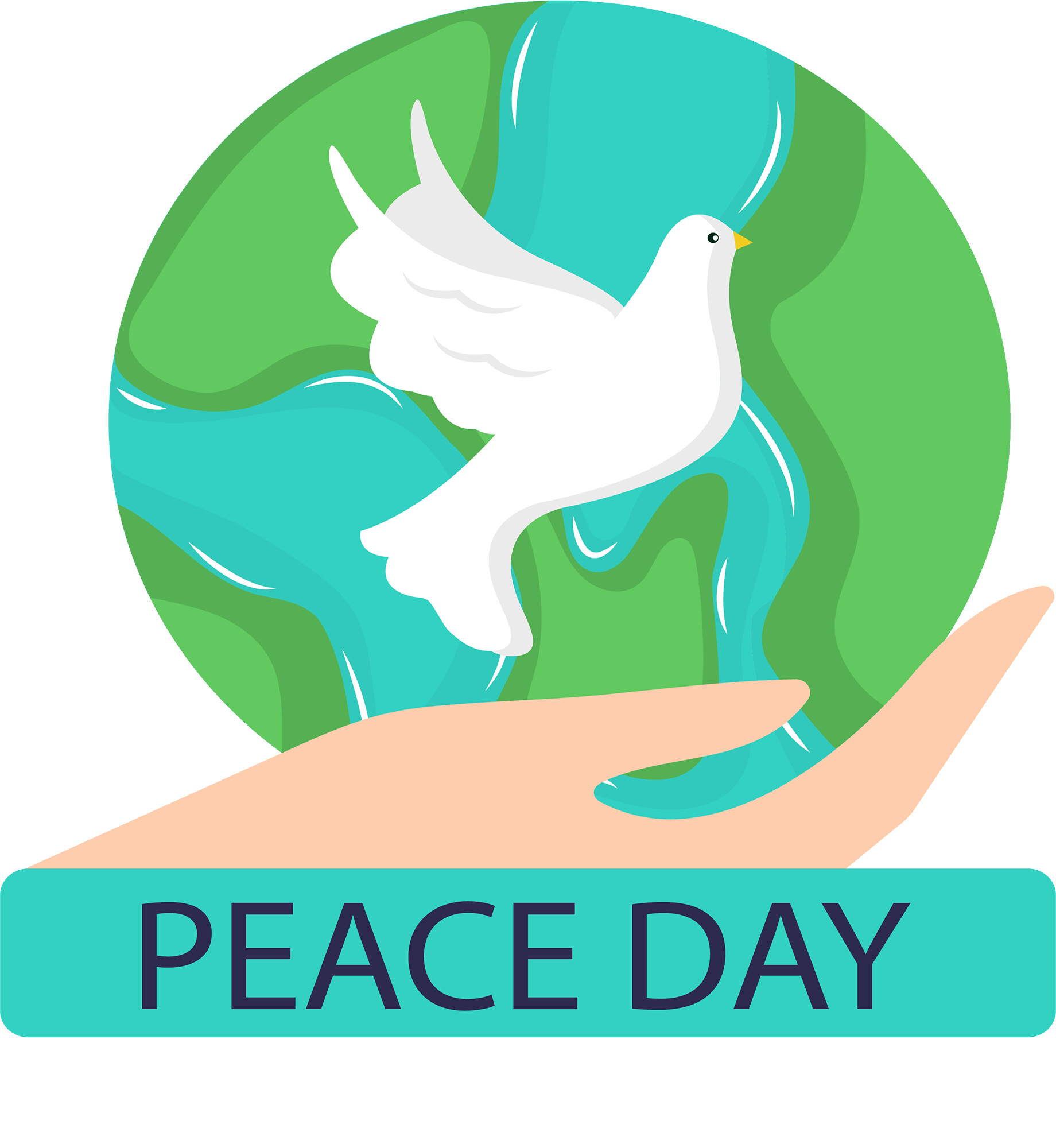 Peace Day: Devoted to commemorating and strengthening the ideals of peace, Illustration. 1840x2000 HD Background.
