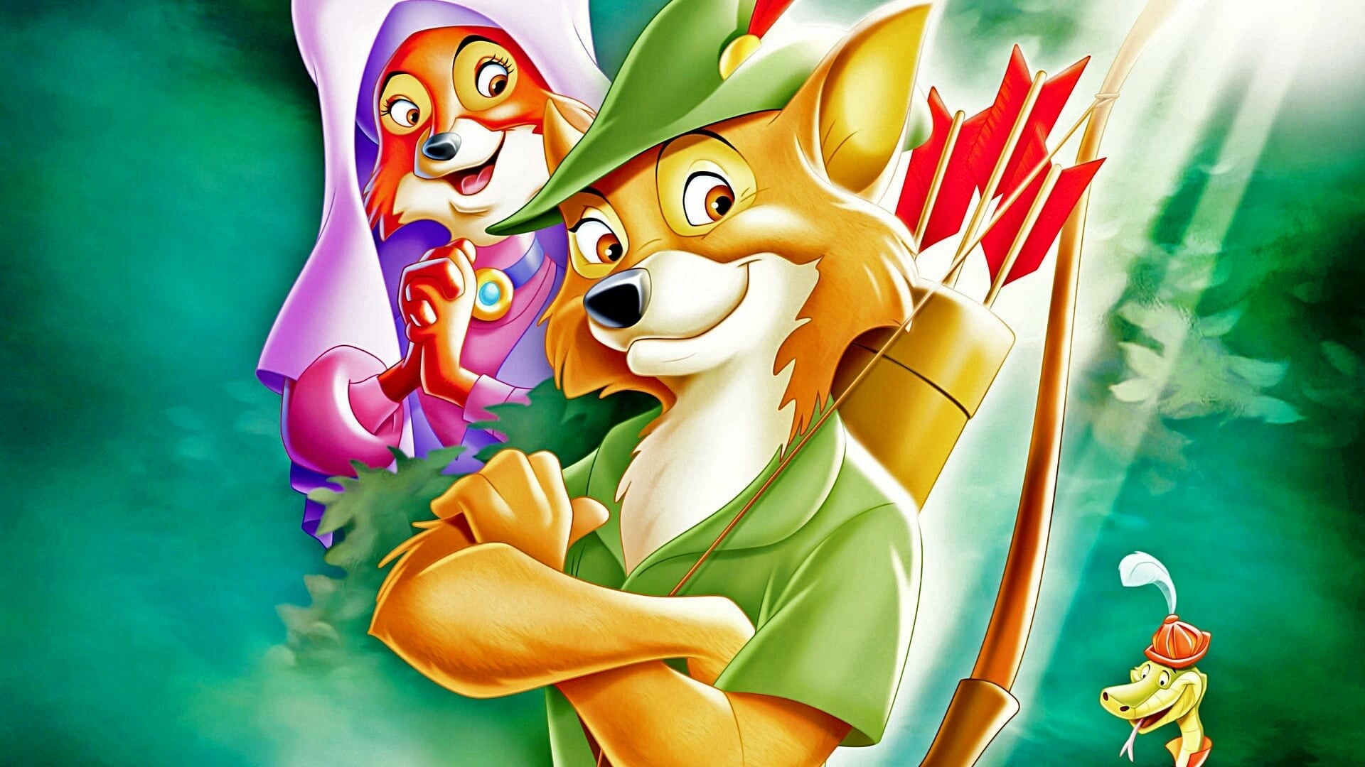 Robin Hood (Cartoon): The animated film, was released on November 8, 1973. 1920x1080 Full HD Wallpaper.