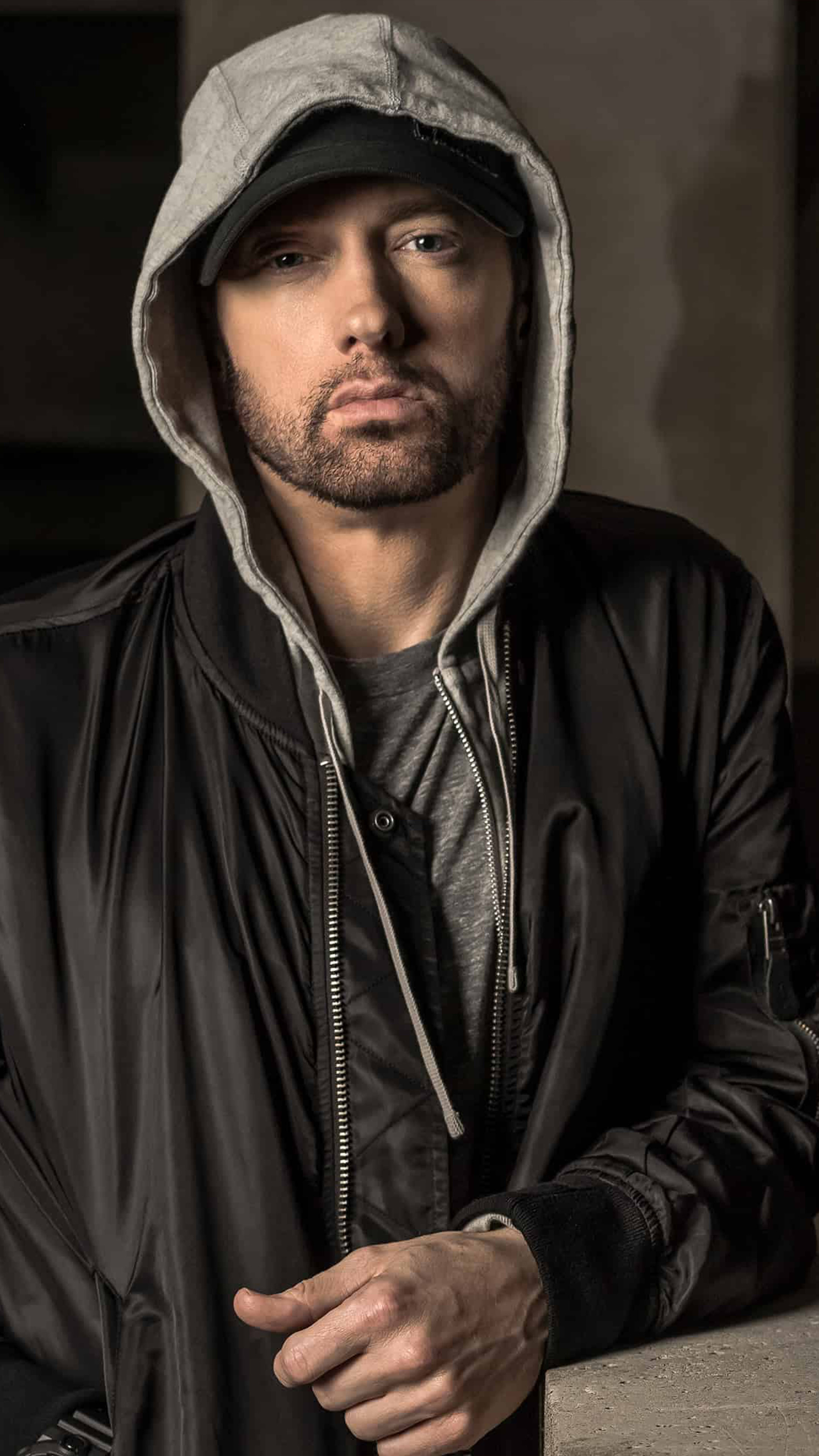 Fashion: Eminem, American rapper, songwriter, and record producer. 2160x3840 4K Background.