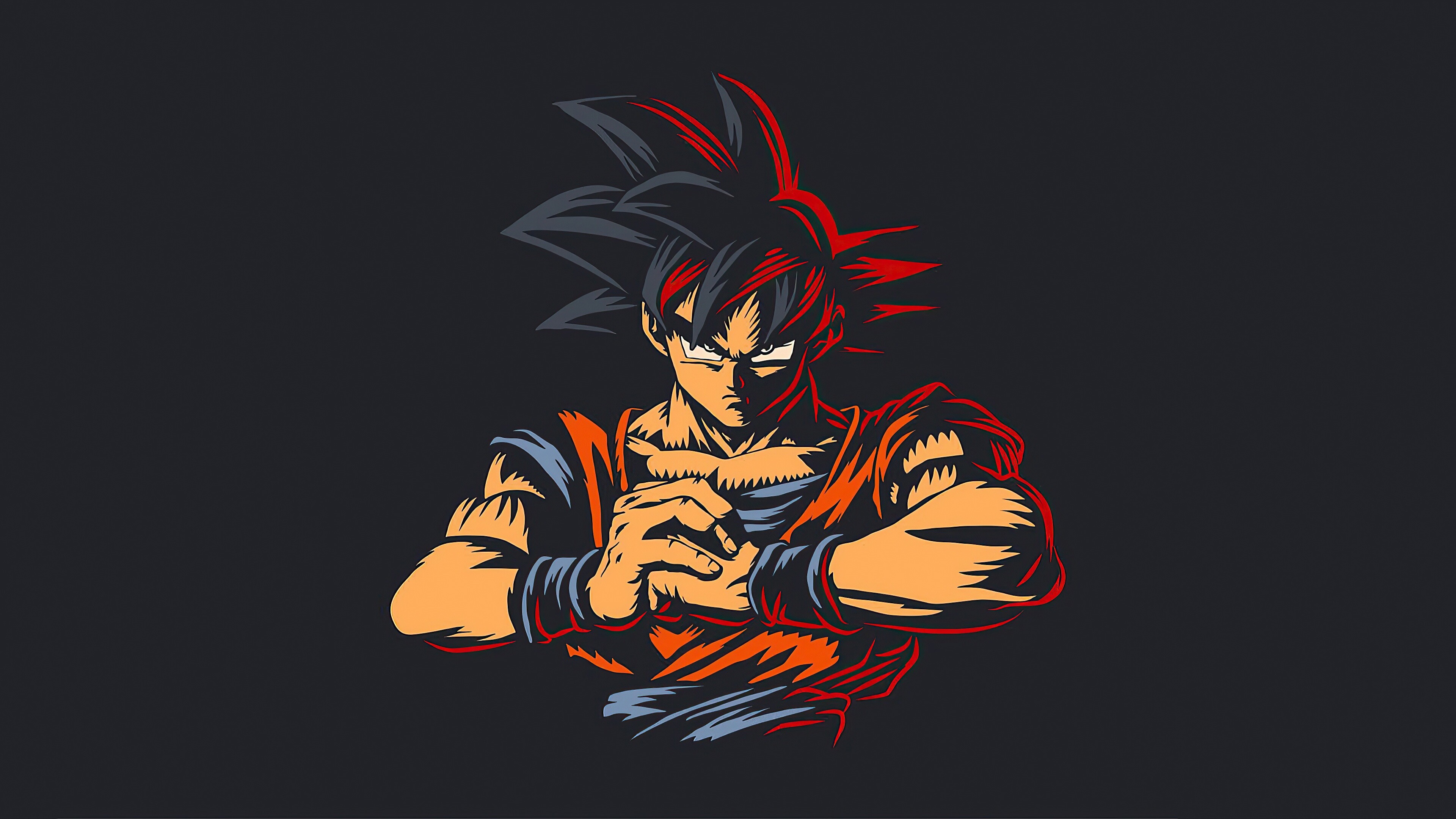 Goku: A character in the Dragon Ball media franchise, Primary protagonist, Anime. 3840x2160 4K Background.