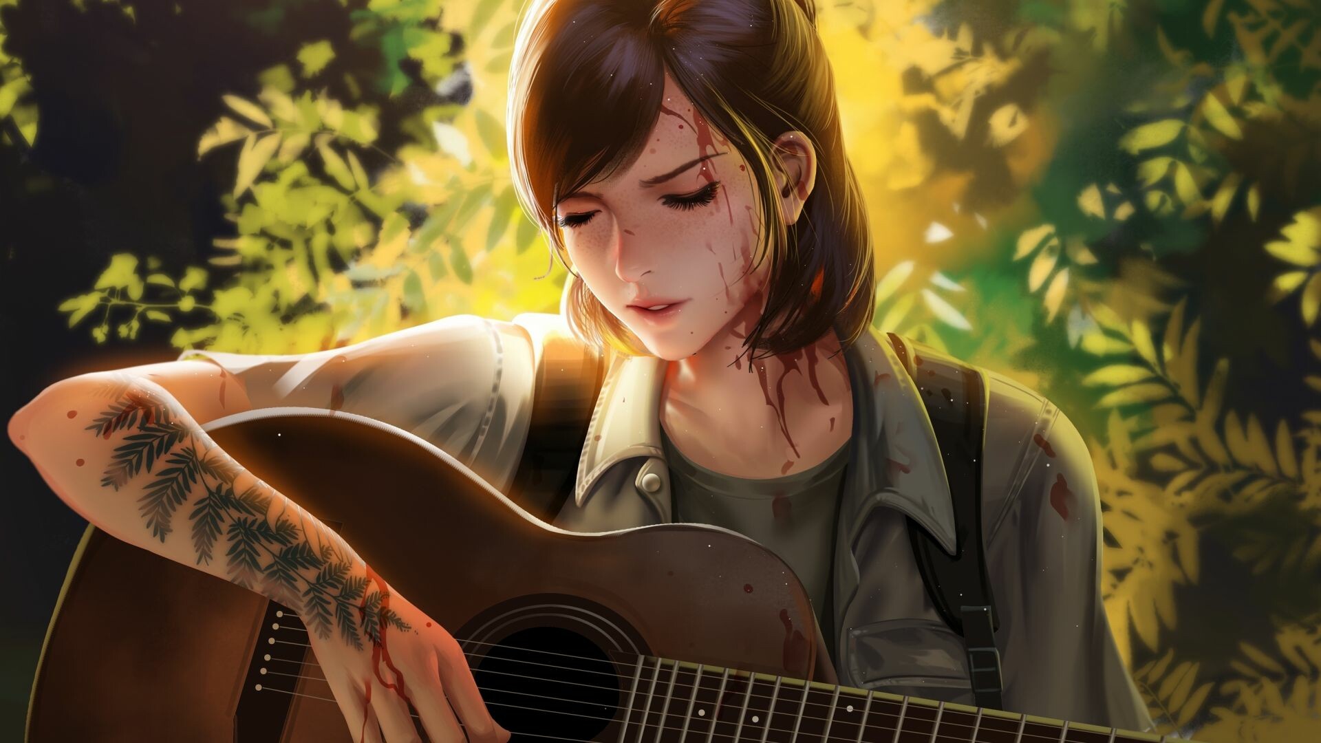 The Last of Us: Ellie, Video game art, Survival shooter. 1920x1080 Full HD Background.
