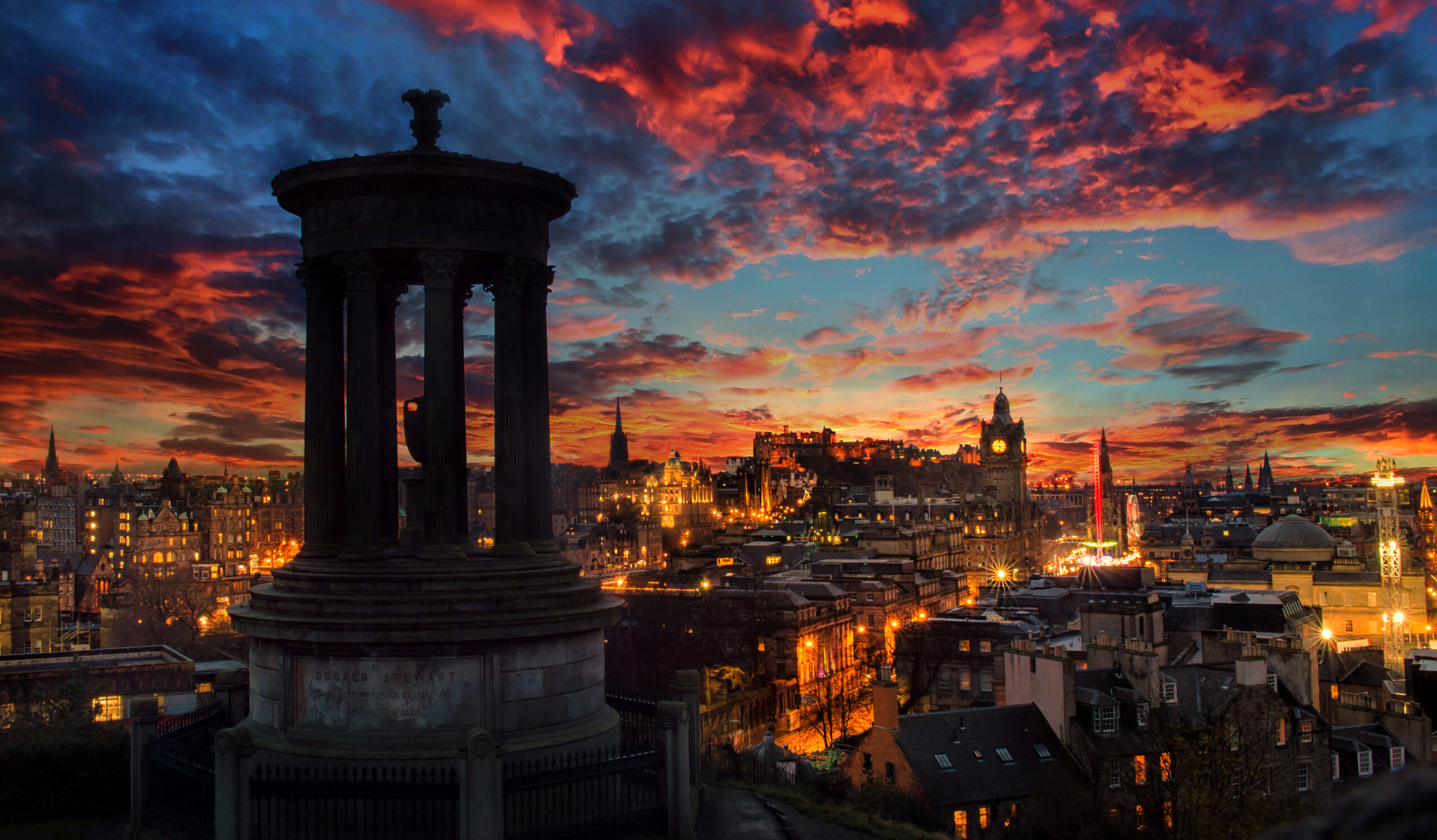 Edinburgh skyline, Heriot-Watt University, Study in Scotland, 2560x1500 HD Desktop