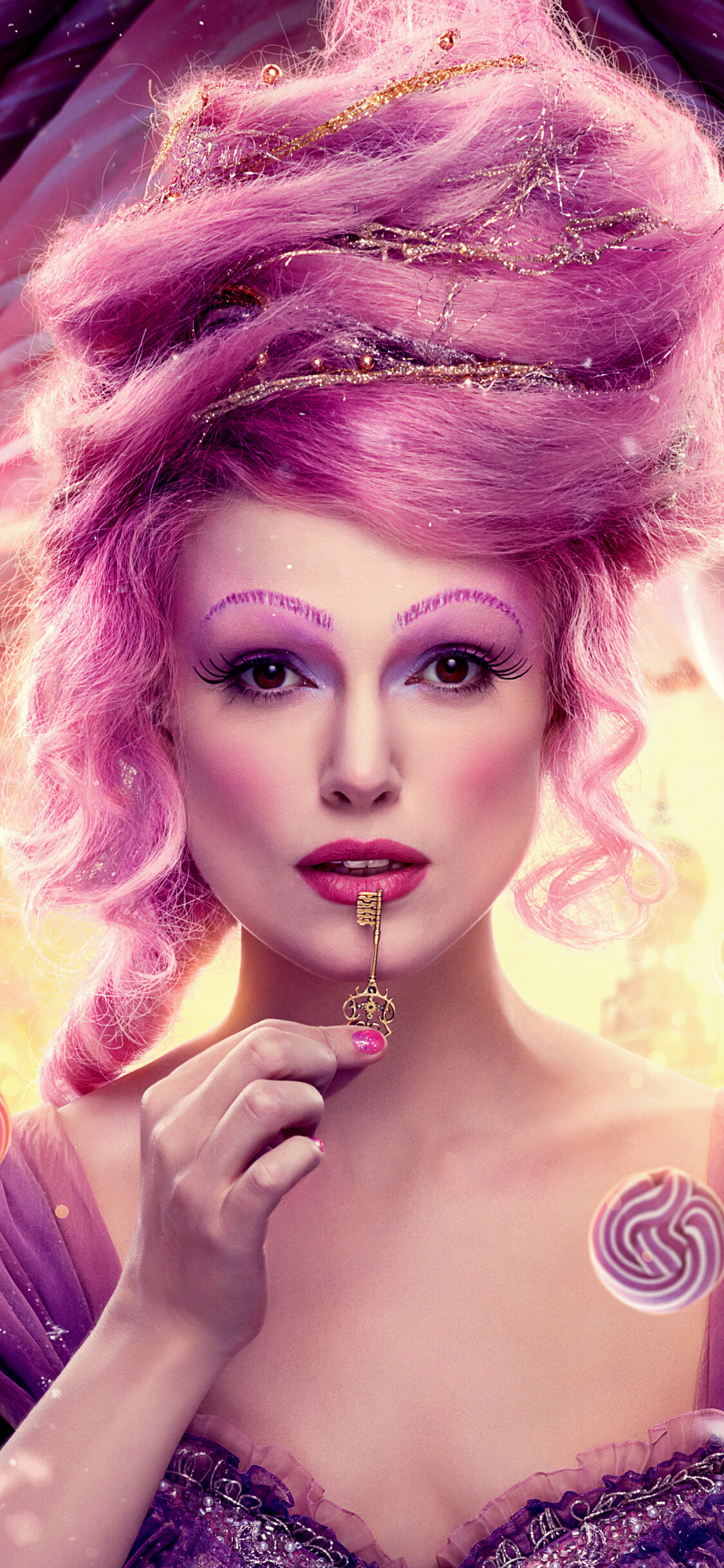 Keira Knightley, Movie makeup, Fairy, iPhone X, HD image, 1130x2440 HD Phone
