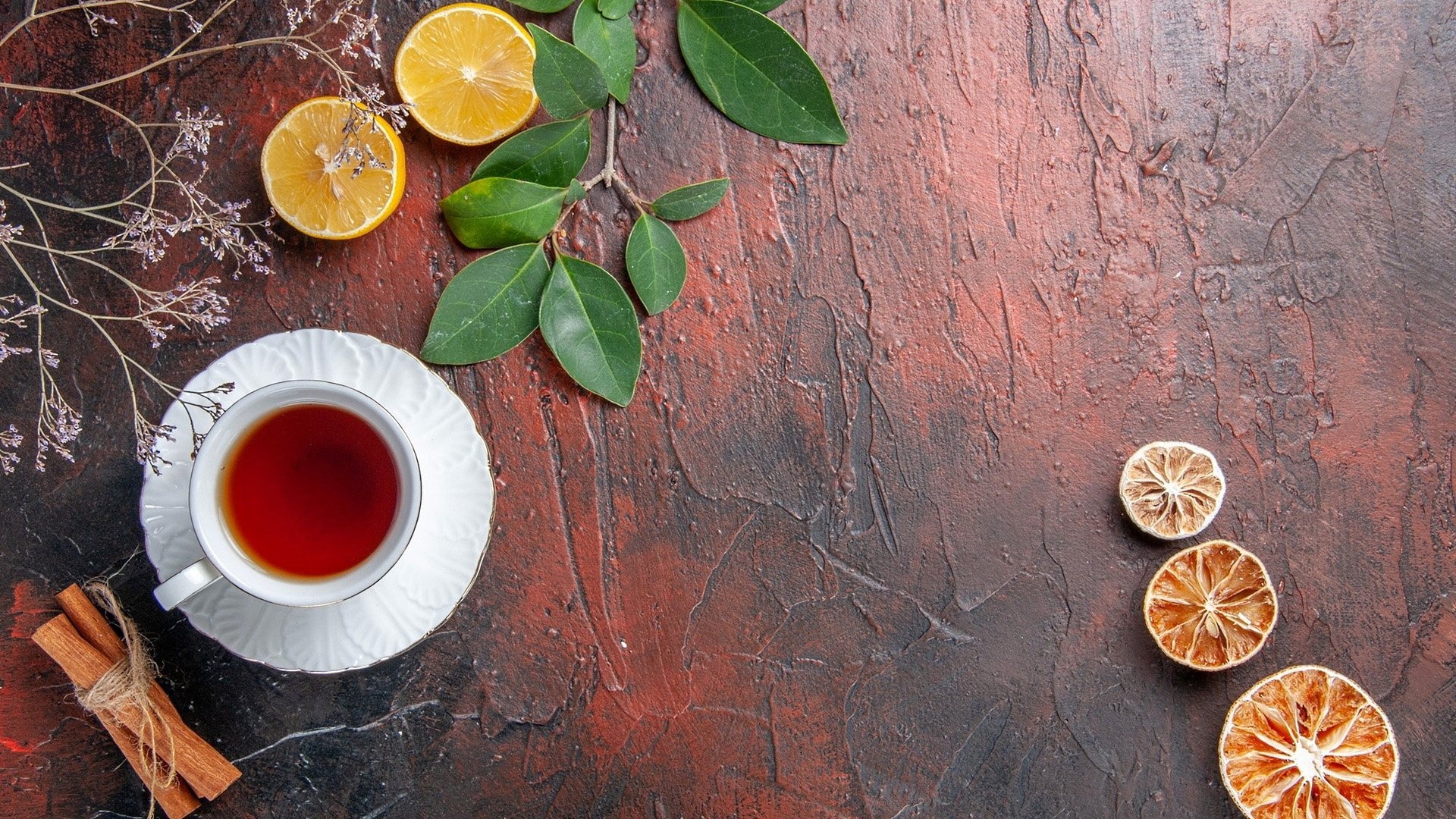 Tea: Pu-erh, comes from Yunnan, a Chinese province. 1920x1080 Full HD Background.
