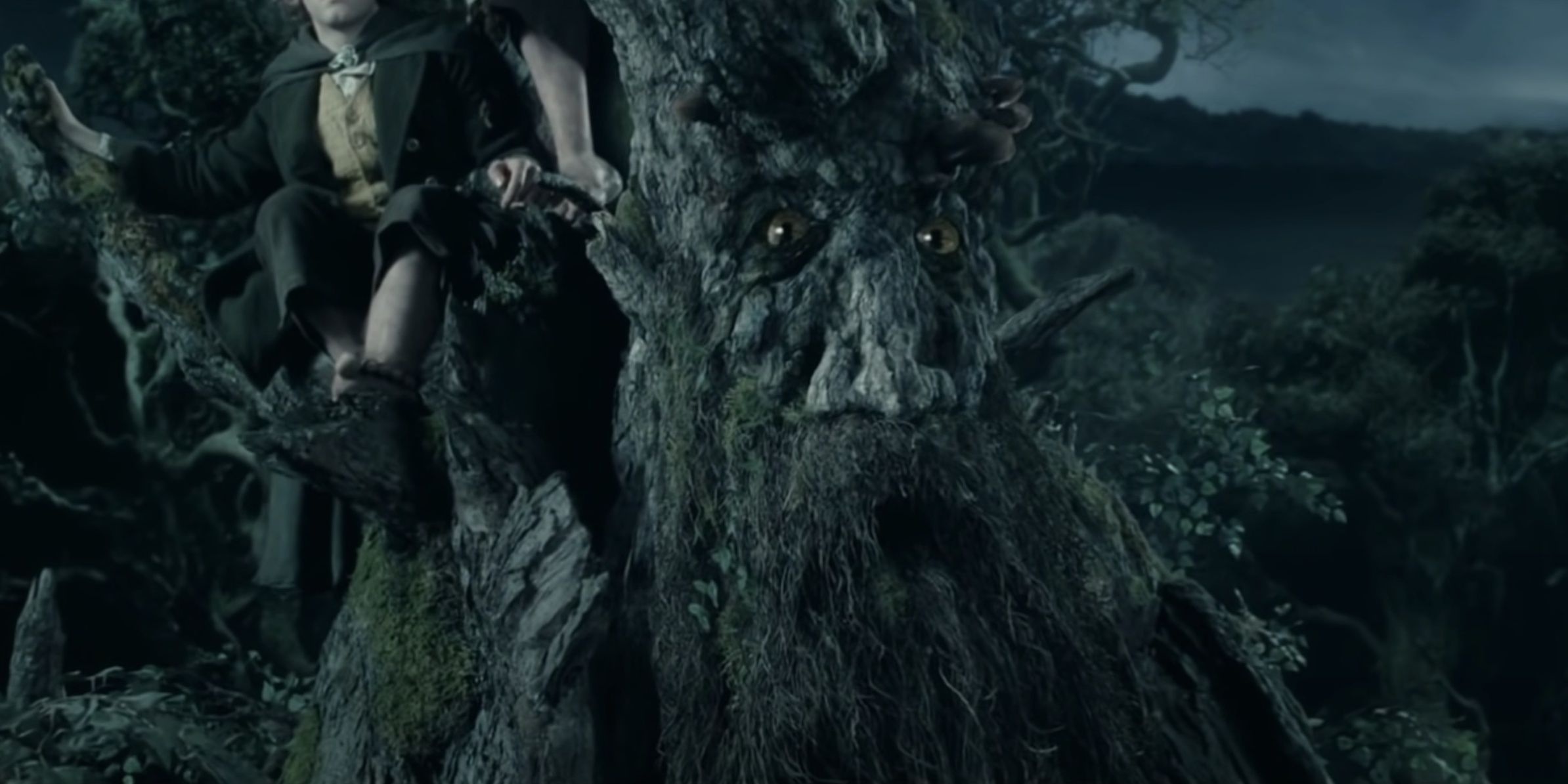 Ents of Middle-earth, Ents origins, Tree-like guardians, The Lord of the Rings, 2390x1200 HD Desktop