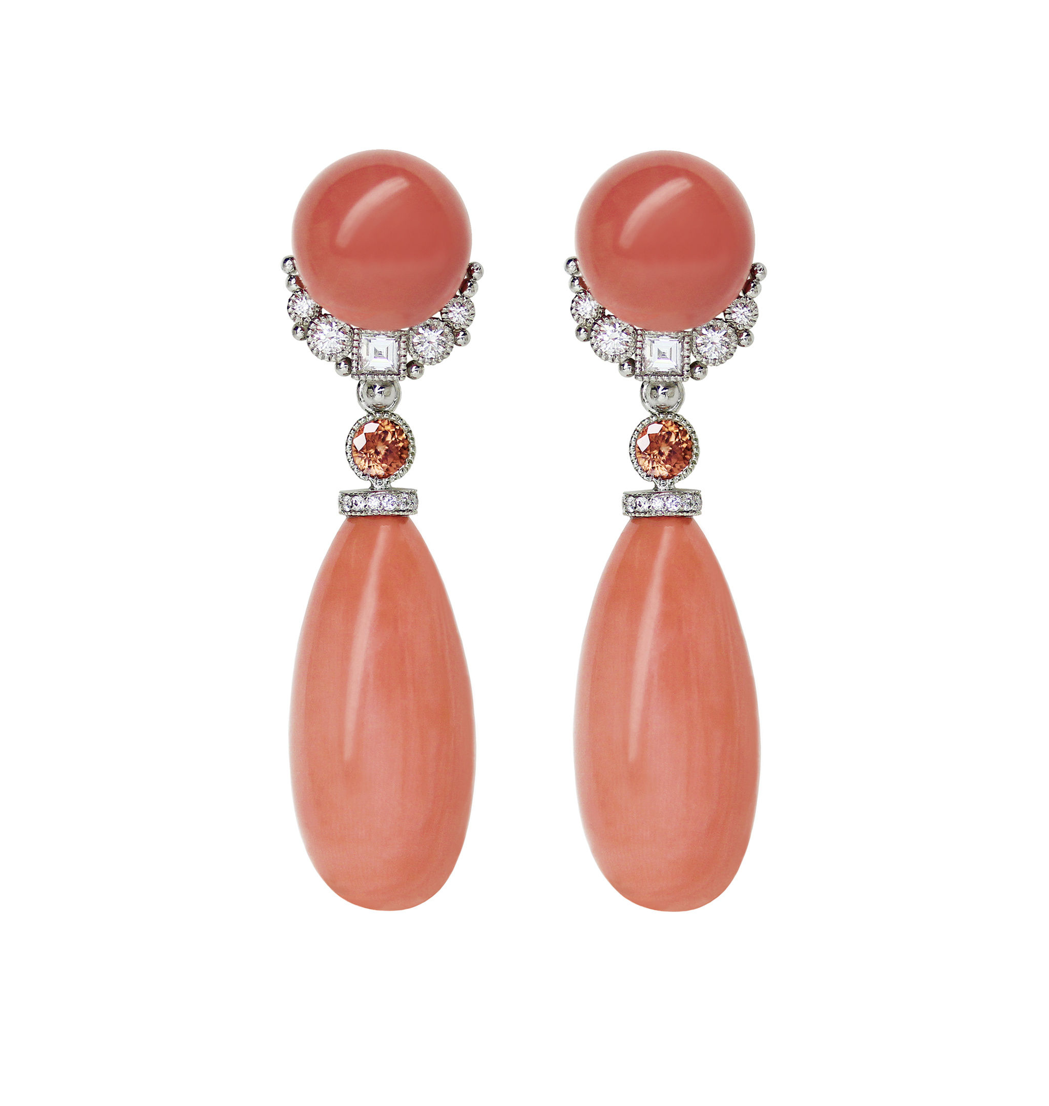 Red Coral, Coral earrings, Unique design, Fashion accessory, 2050x2160 HD Phone