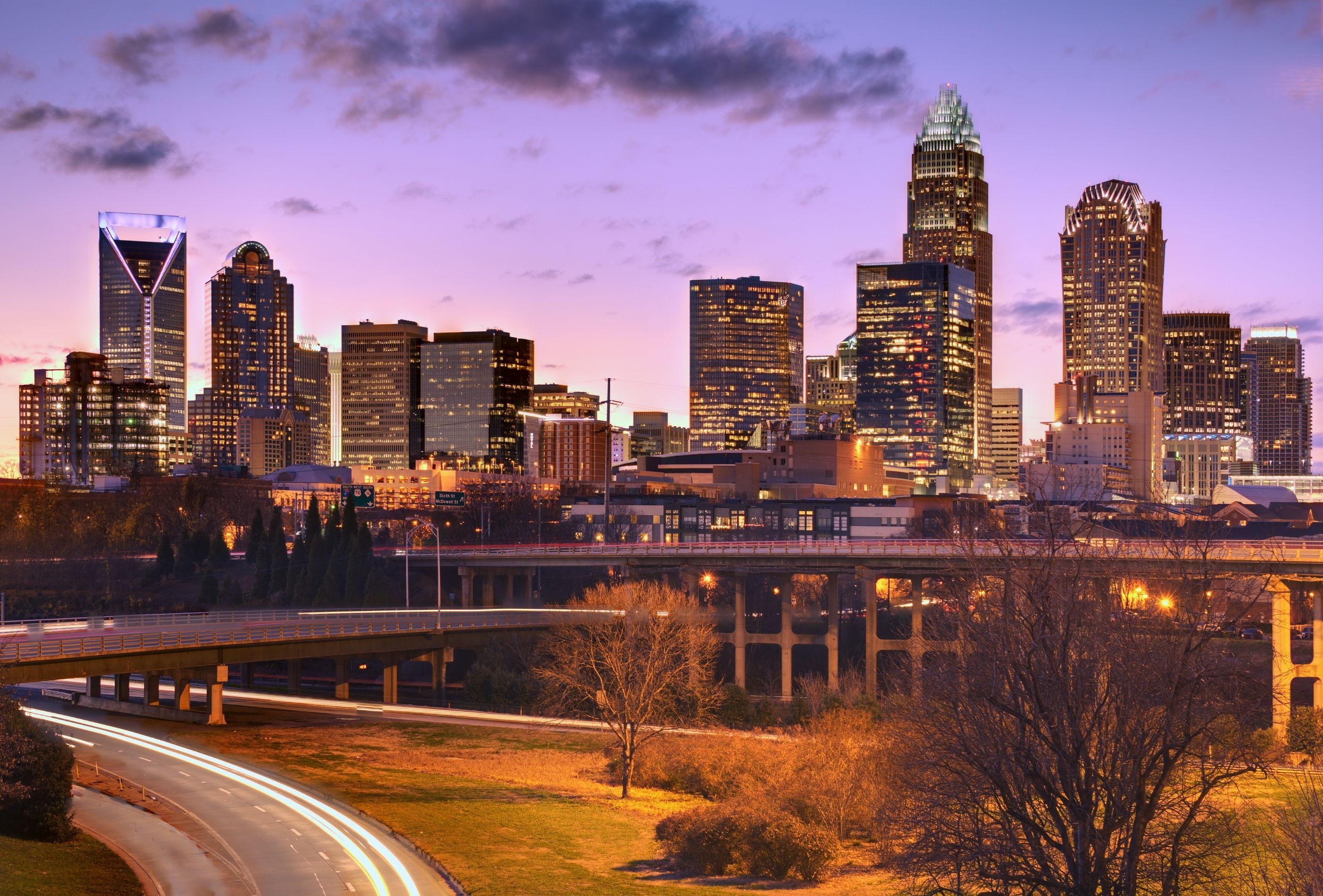 Charlotte Skyline, North Carolina, Cityscape, Travel destination, 2490x1690 HD Desktop