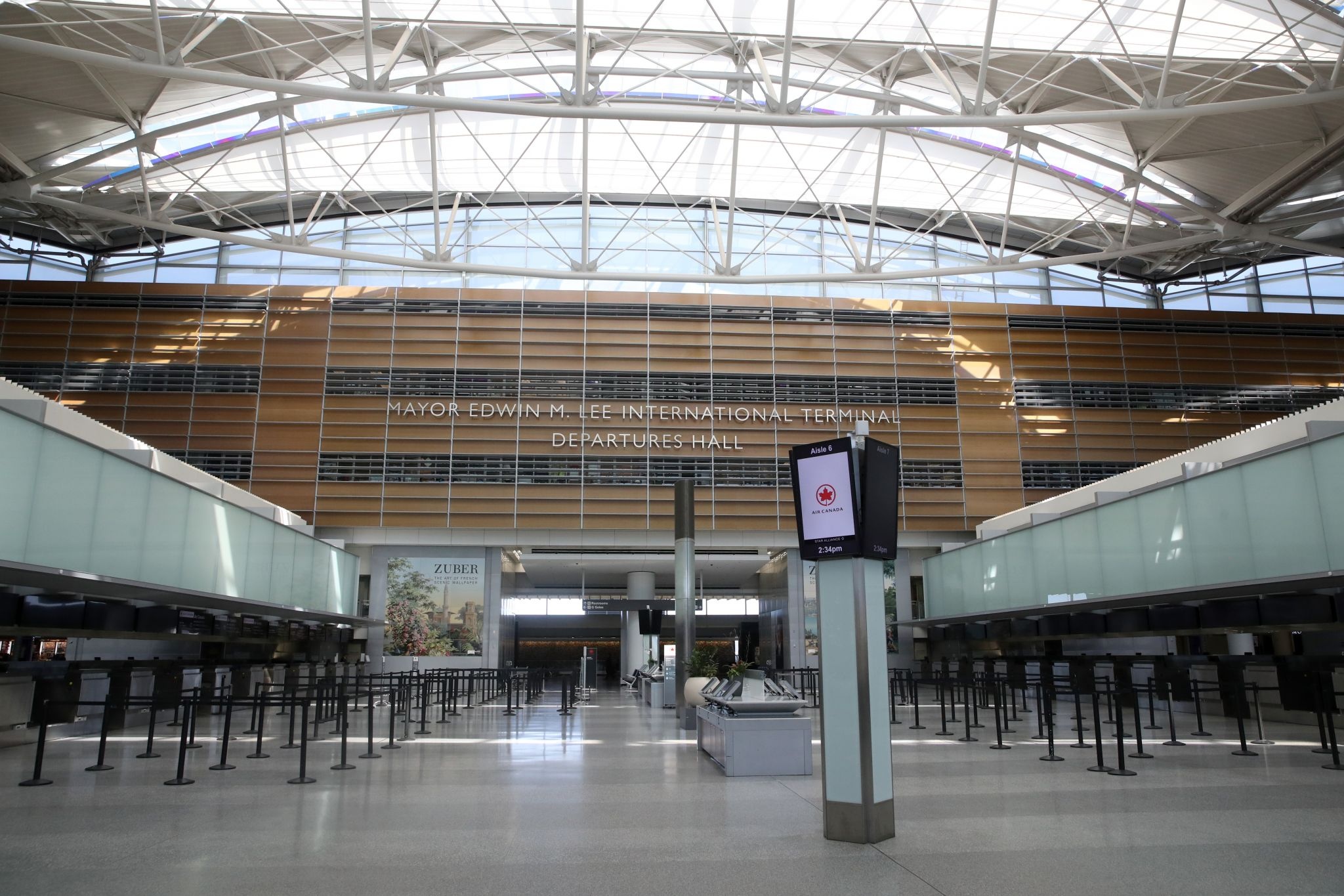 San Francisco International Airport, No travelers coronavirus, 2050x1370 HD Desktop