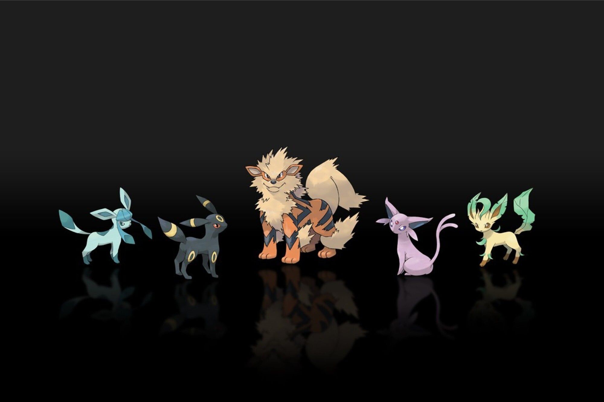 Glaceon: Eevee family, Types of Pokemon, Evolutionary chain, Espeon, Leafeon, Umbreon. 2000x1340 HD Wallpaper.