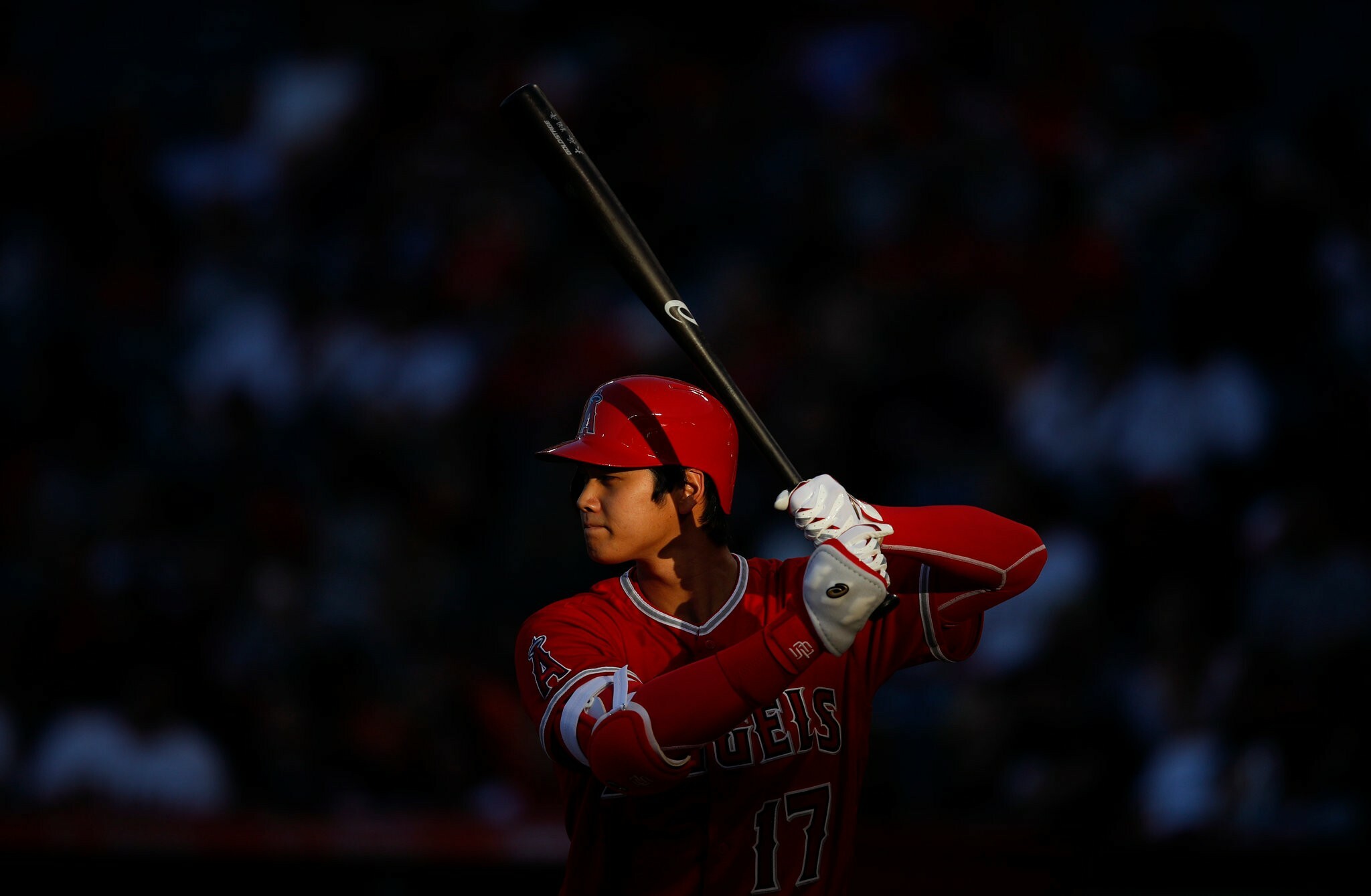 Shohei Ohtani: He won the American League Rookie of the Month award twice, in April and in September 2018. 2050x1340 HD Background.
