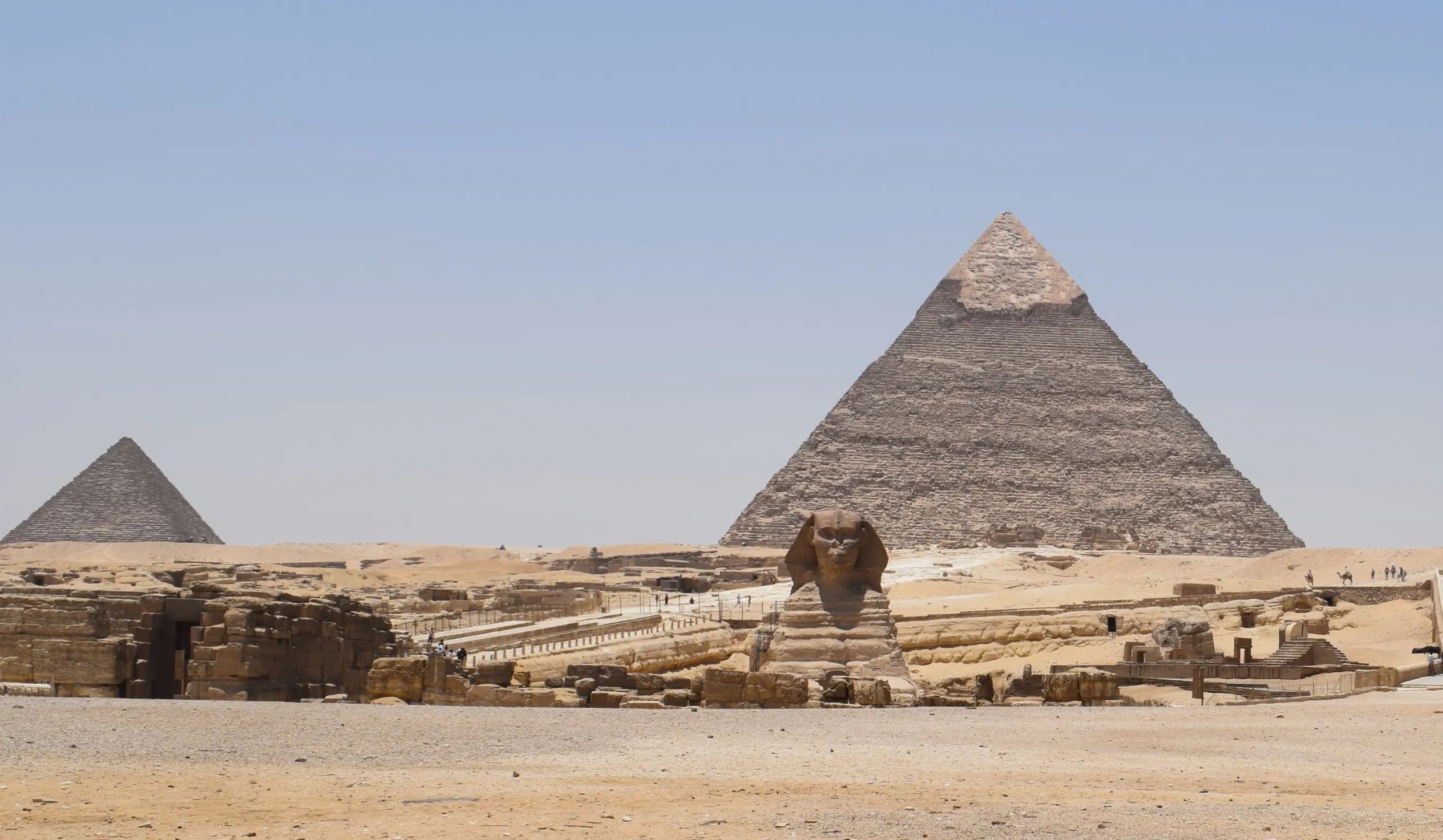 Pyramids of Giza, Ancient wonders, Egyptian history, Memorable journey, 2530x1480 HD Desktop