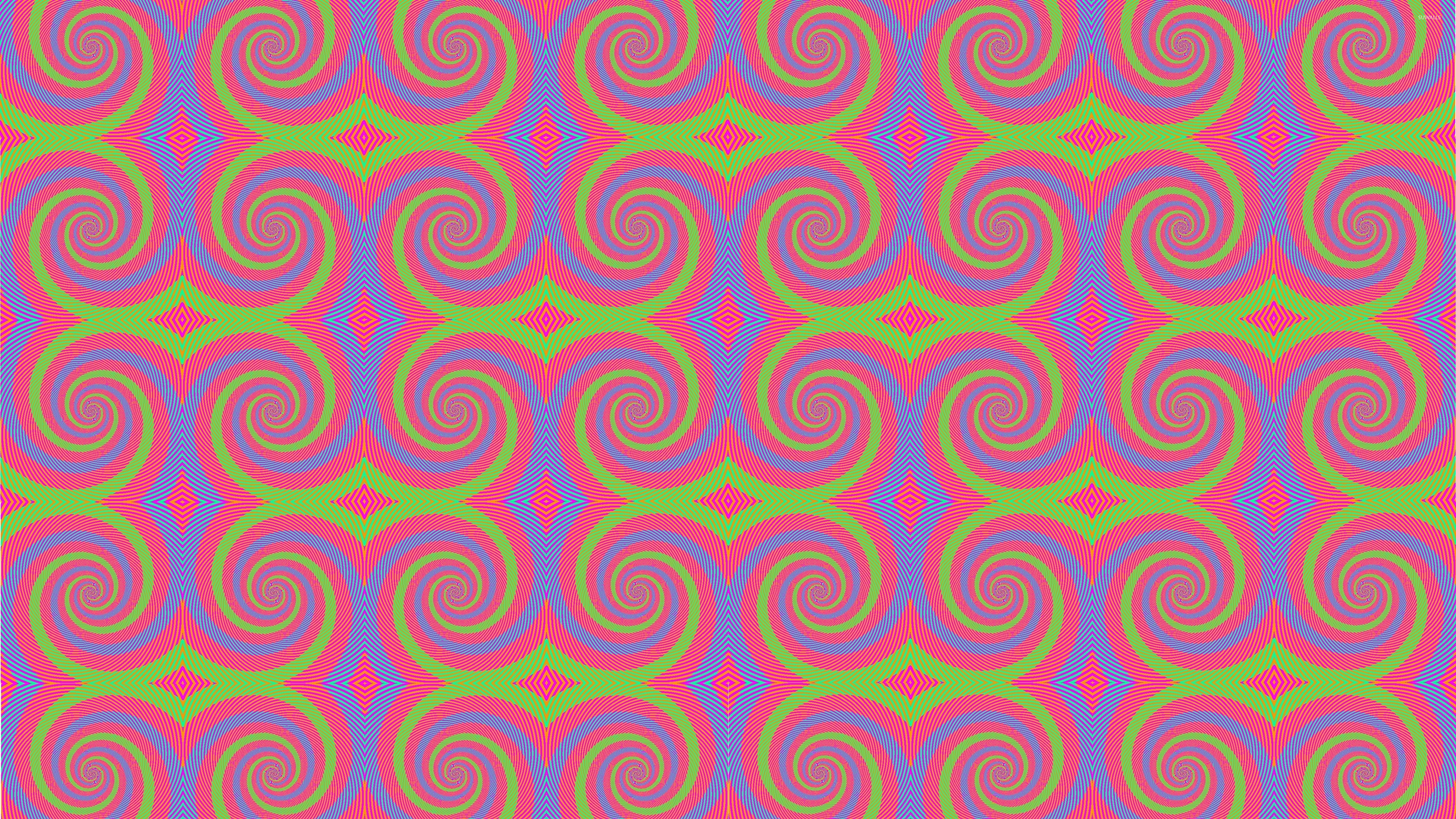 Hypnotic swirls, Abstract wallpapers, 3840x2160 4K Desktop