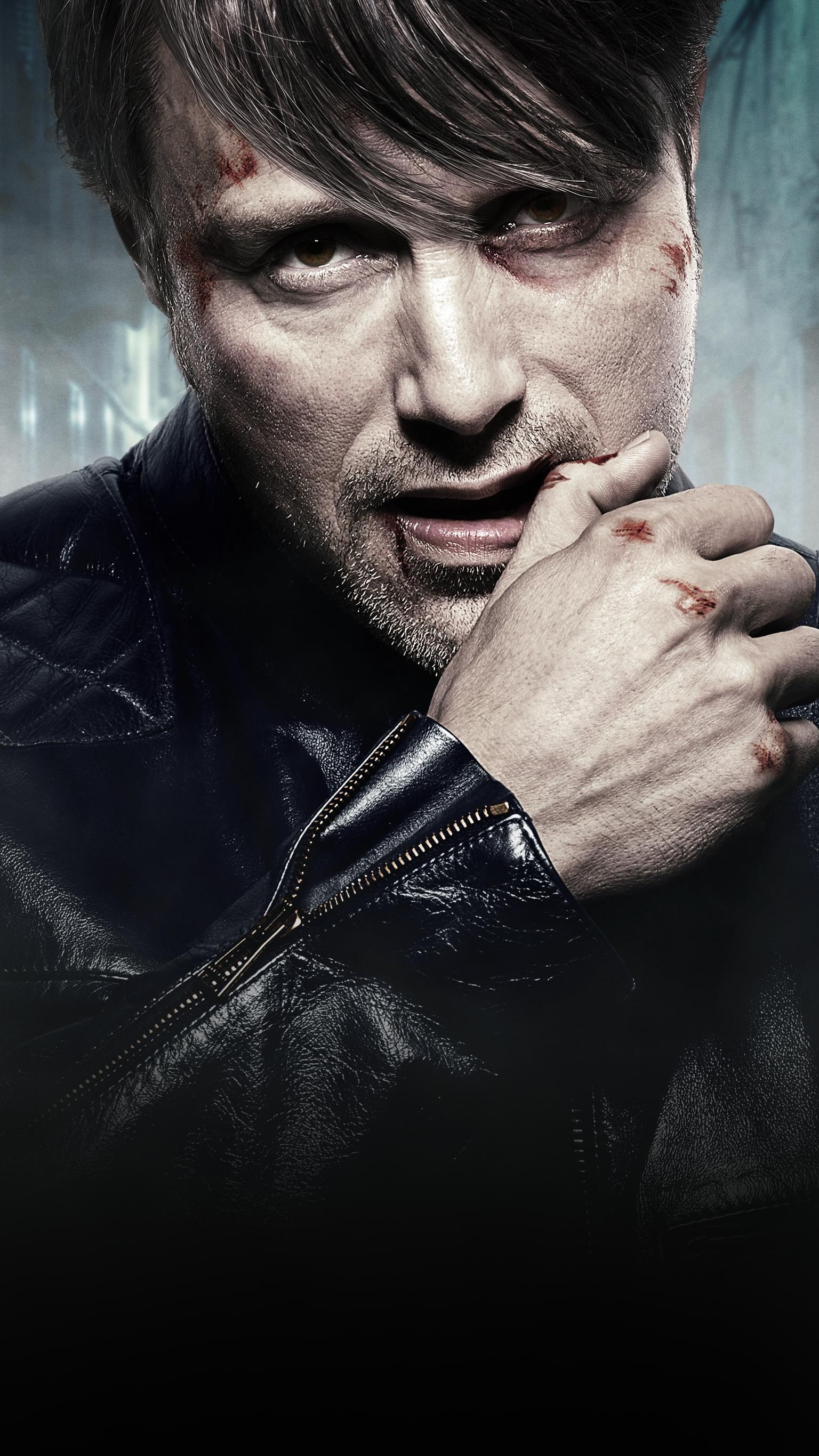 Hannibal Lecter, iPhone wallpapers, Stylish backgrounds, TV show, 1540x2740 HD Handy
