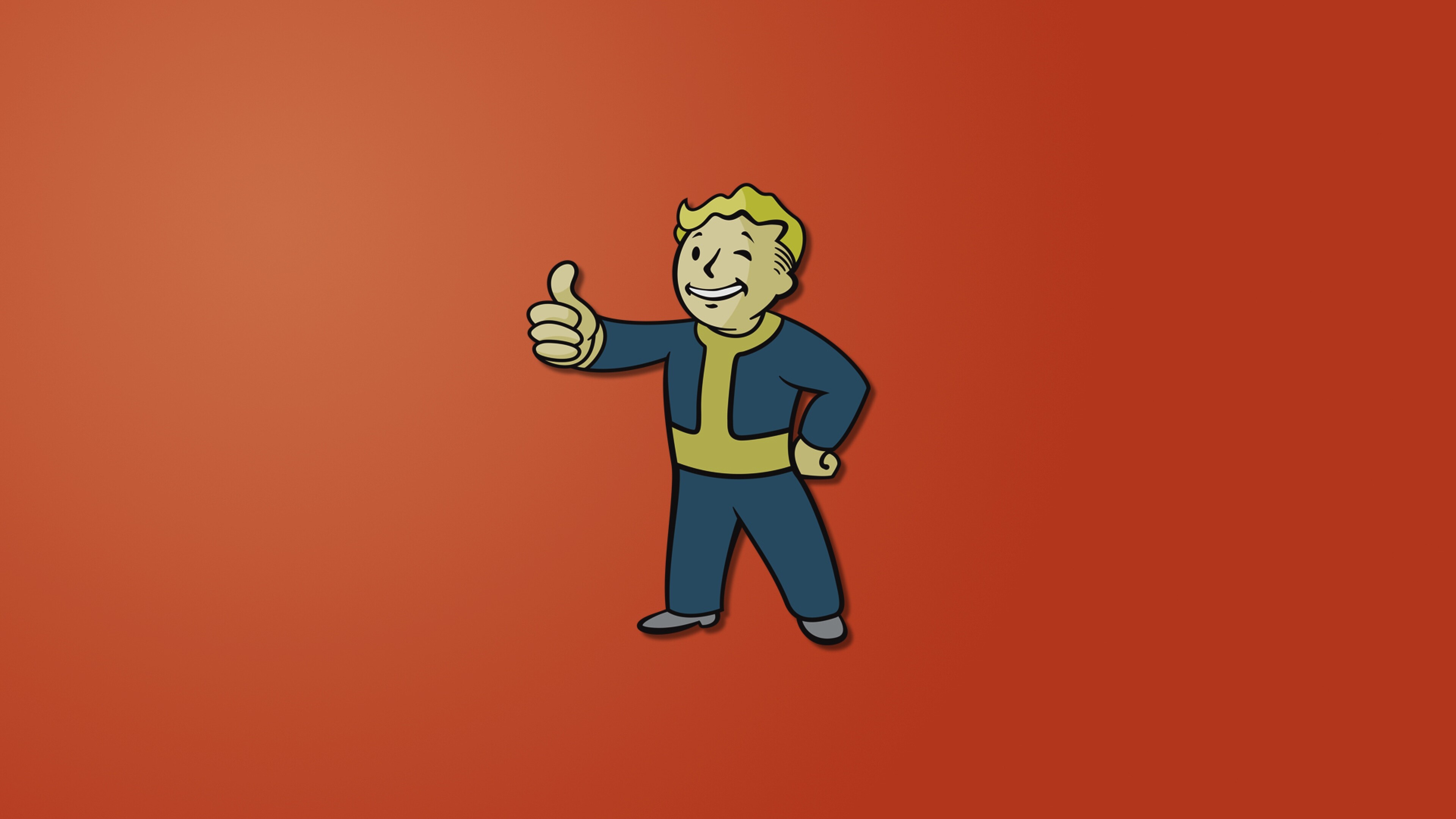 Fallout: Shelter, A free-to-play construction and management simulation video game, Minimalism. 3840x2160 4K Background.