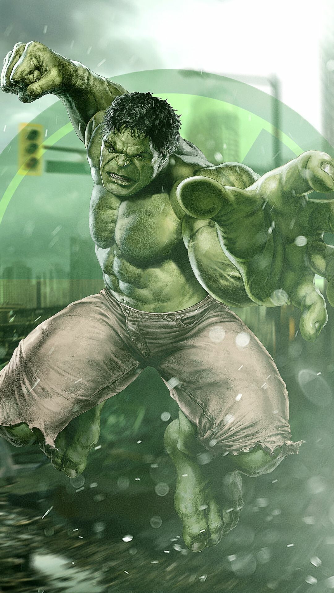 Hulk: One most powerful beings in the entire Marvel Universe. 1080x1920 Full HD Wallpaper.
