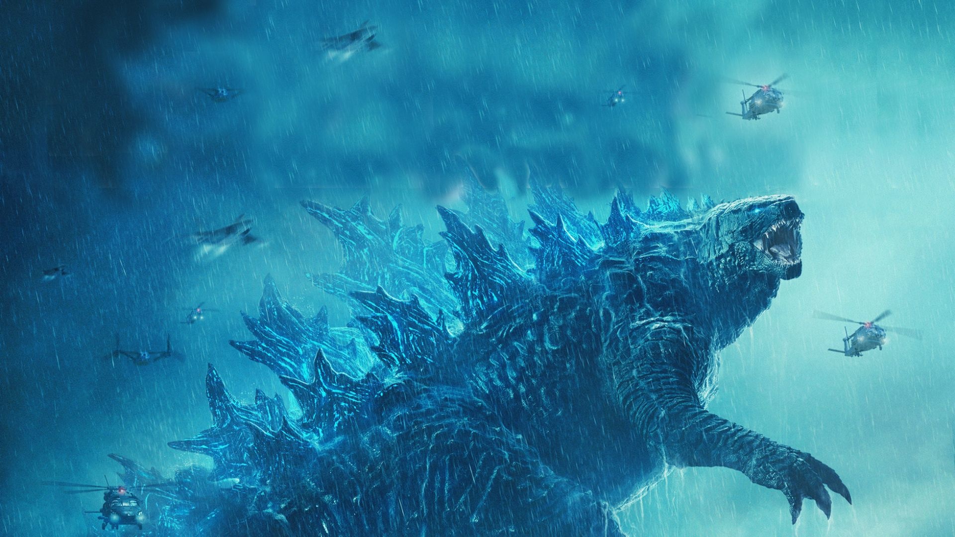 Godzilla: The monster has starred in four Hollywood adaptations. 1920x1080 Full HD Background.