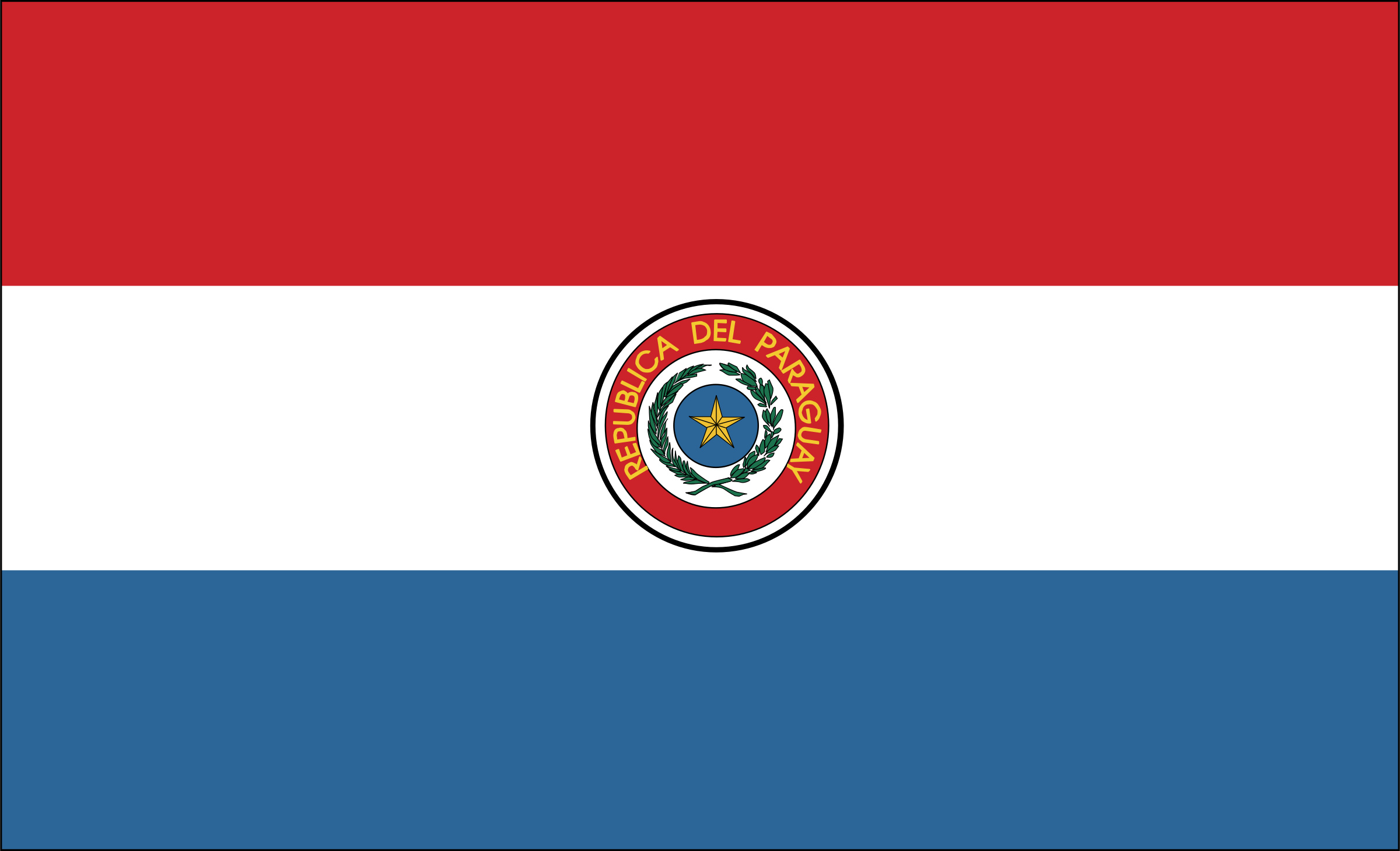 Paraguay logo PNG, Transparent vector, Brand symbol, Graphic design, 2400x1460 HD Desktop
